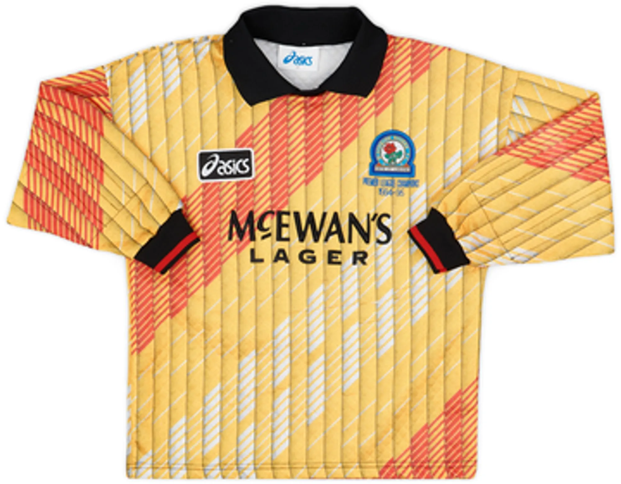 Asics Blackburn Rovers Boys LS Goalkeeper Home Shirt 1995/96
