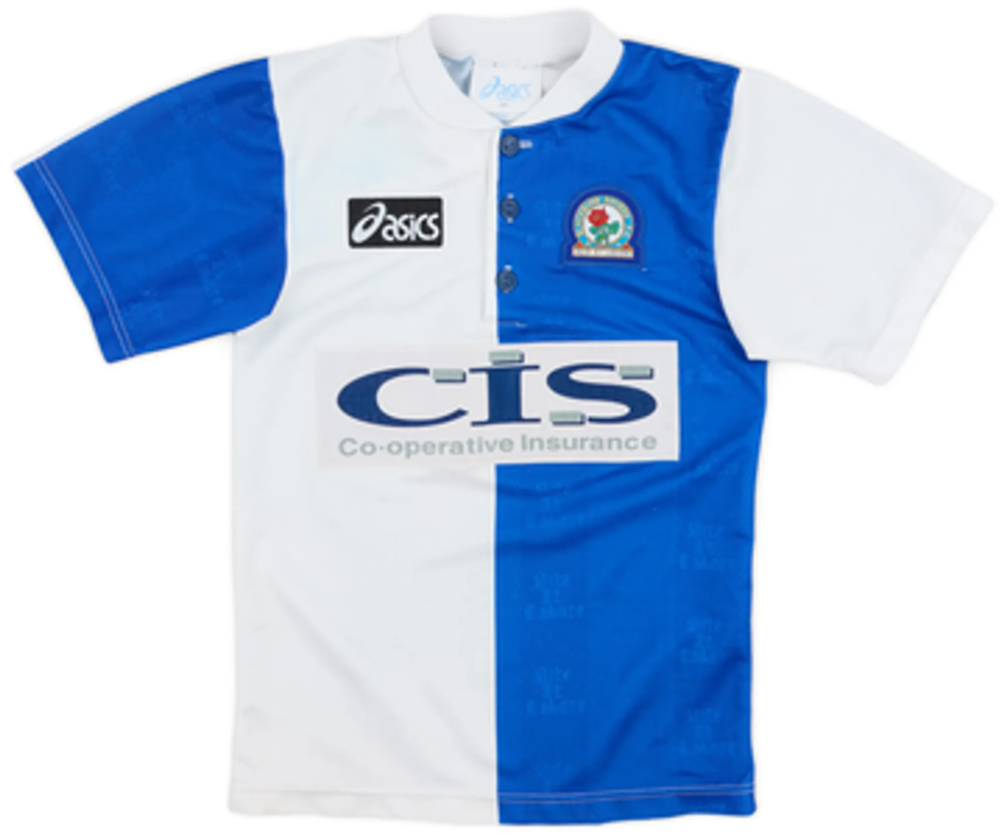Asics Blackburn Rovers Boys SS Home Shirt 1996/98