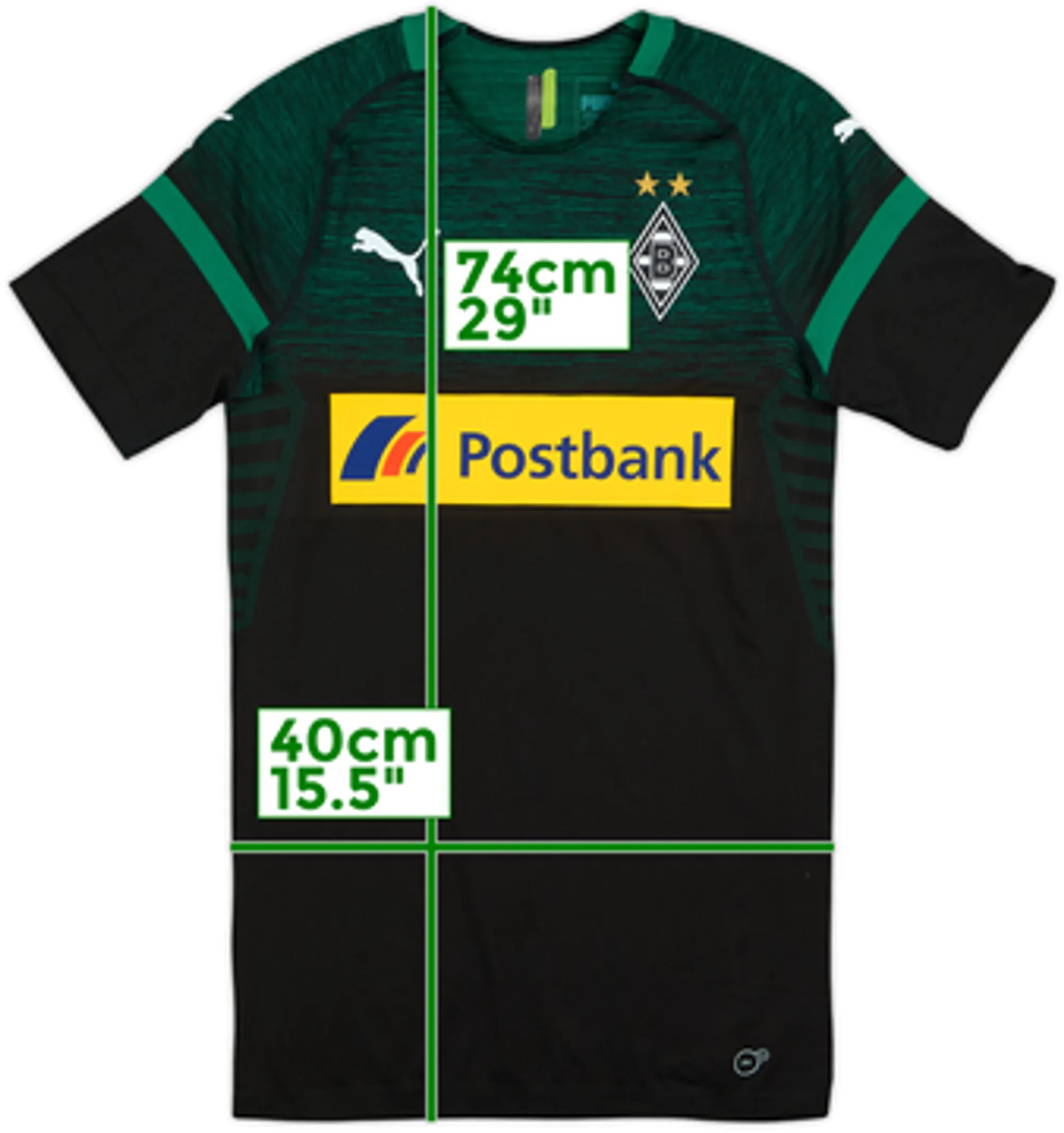 Puma Borussia Monchengladbach Mens SS Away Shirt 2018/19