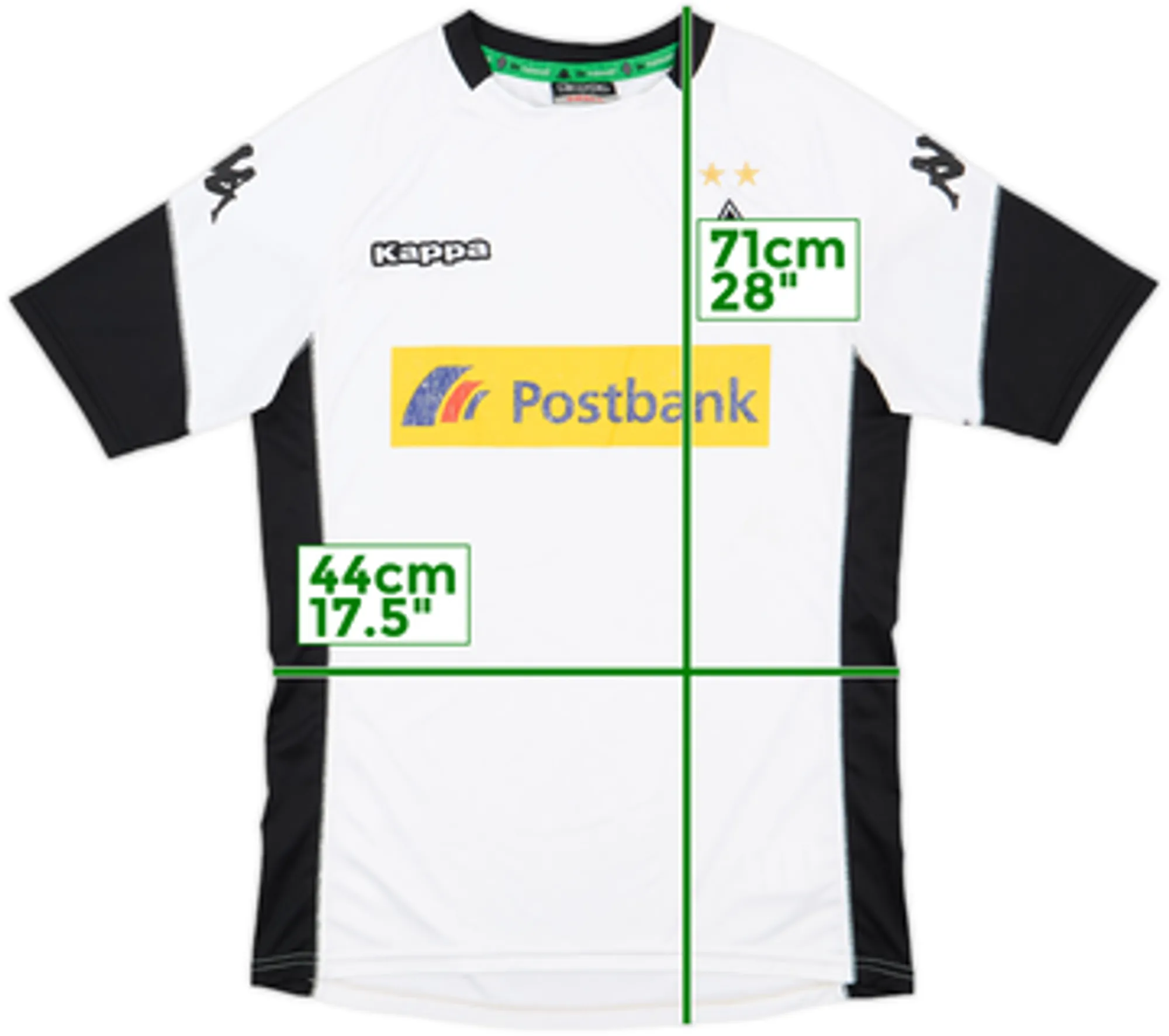 Kappa Borussia Monchengladbach Mens SS Home Shirt 2017/18