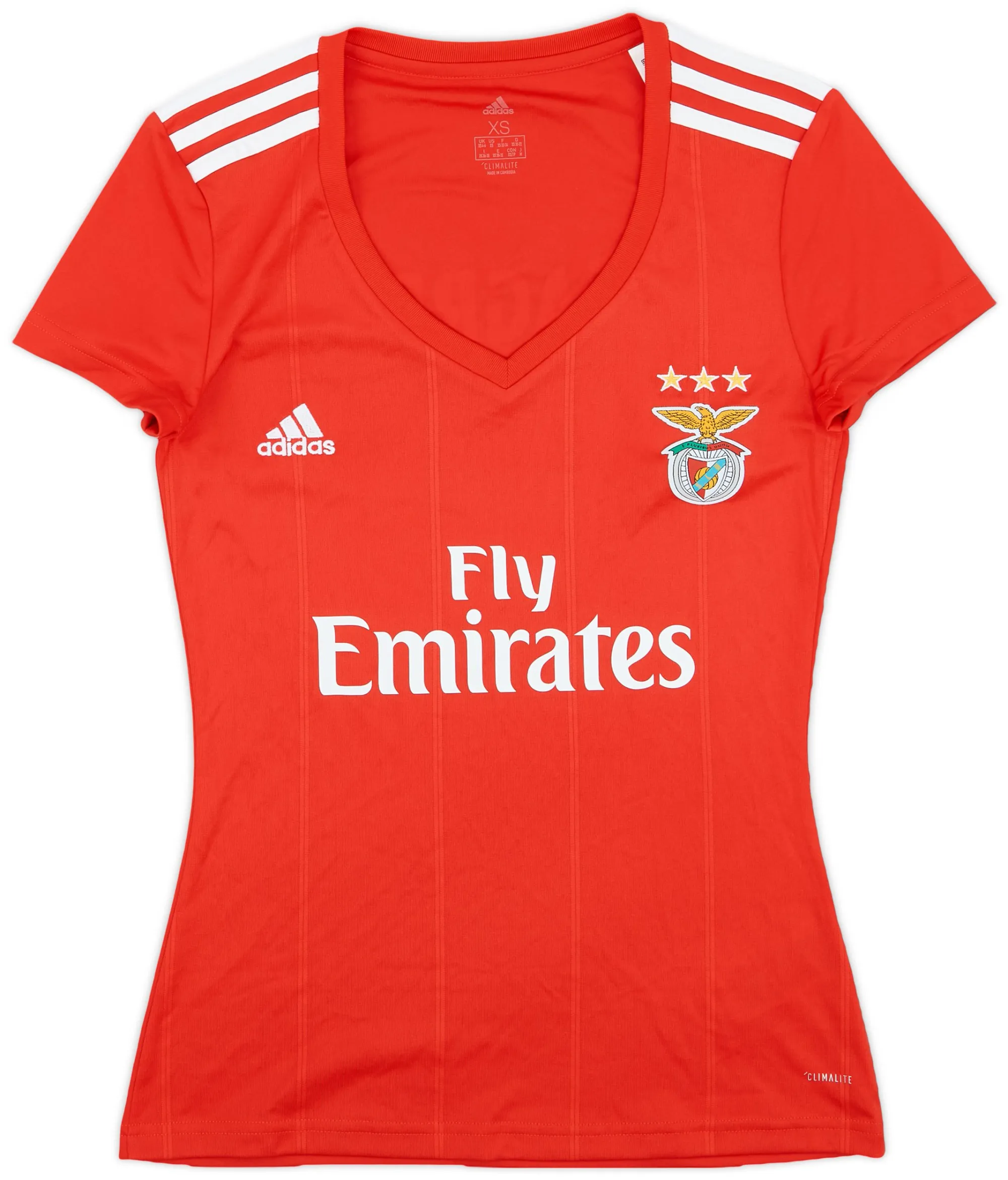 adidas Benfica Mens SS Home Shirt 2016/17