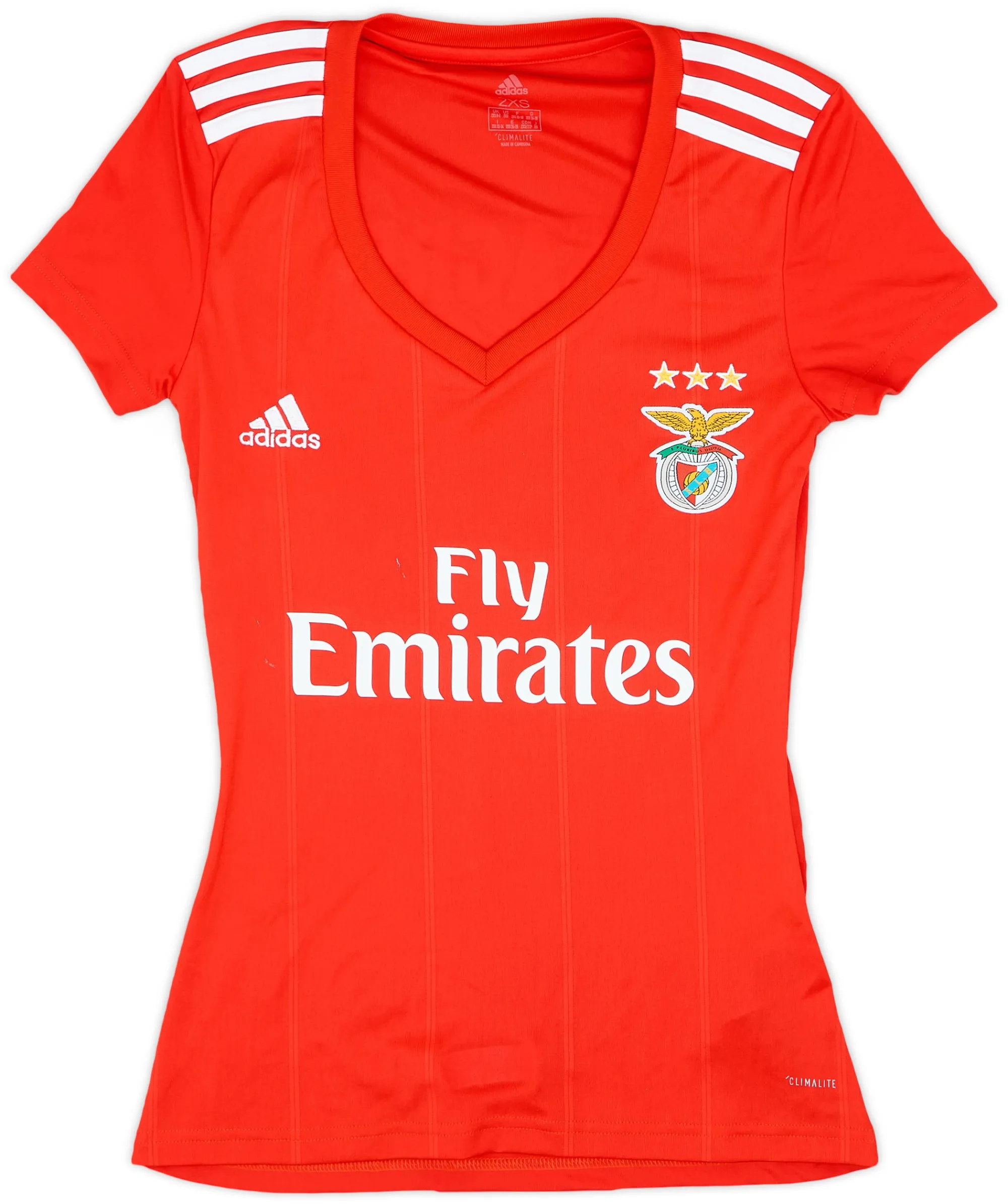 adidas Benfica Womens SS Home Shirt 2018/19