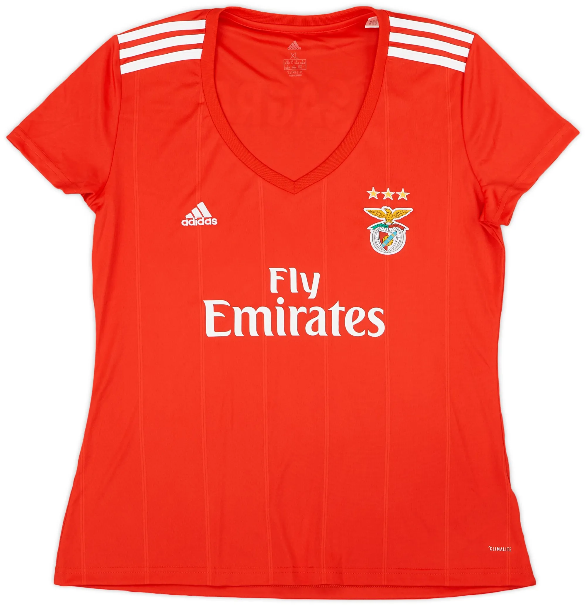 adidas Benfica Womens SS Home Shirt 2018/19