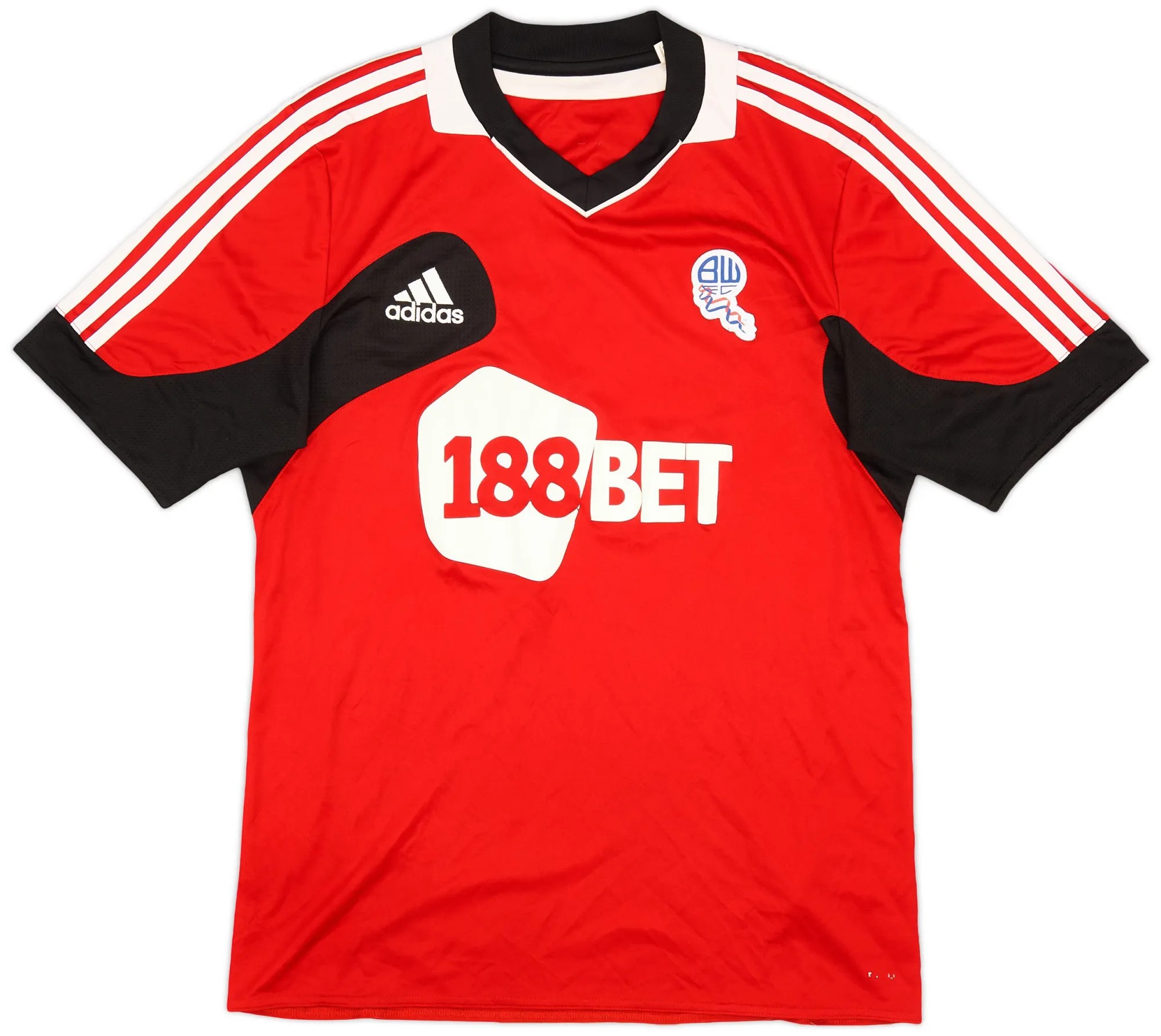 adidas Bolton Wanderers Mens SS Home Shirt 2012/13