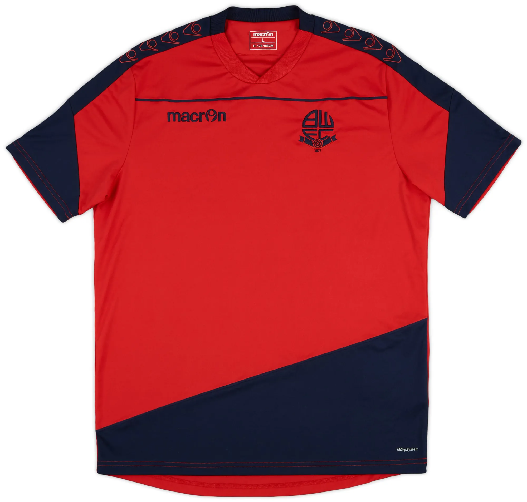 Macron Bolton Wanderers Mens SS Home Shirt 2015/16