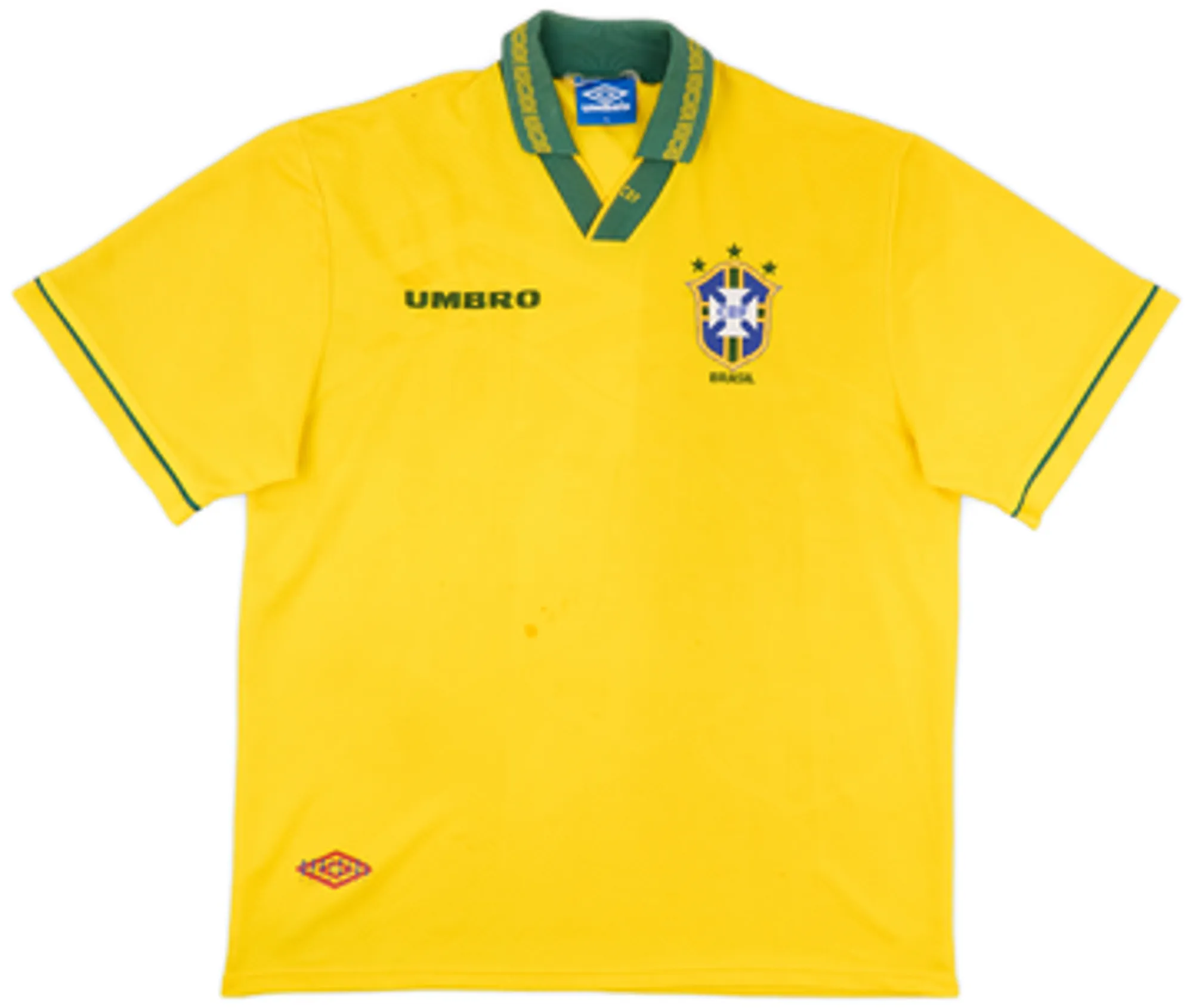 Umbro Brazil Mens SS Home Shirt 1993