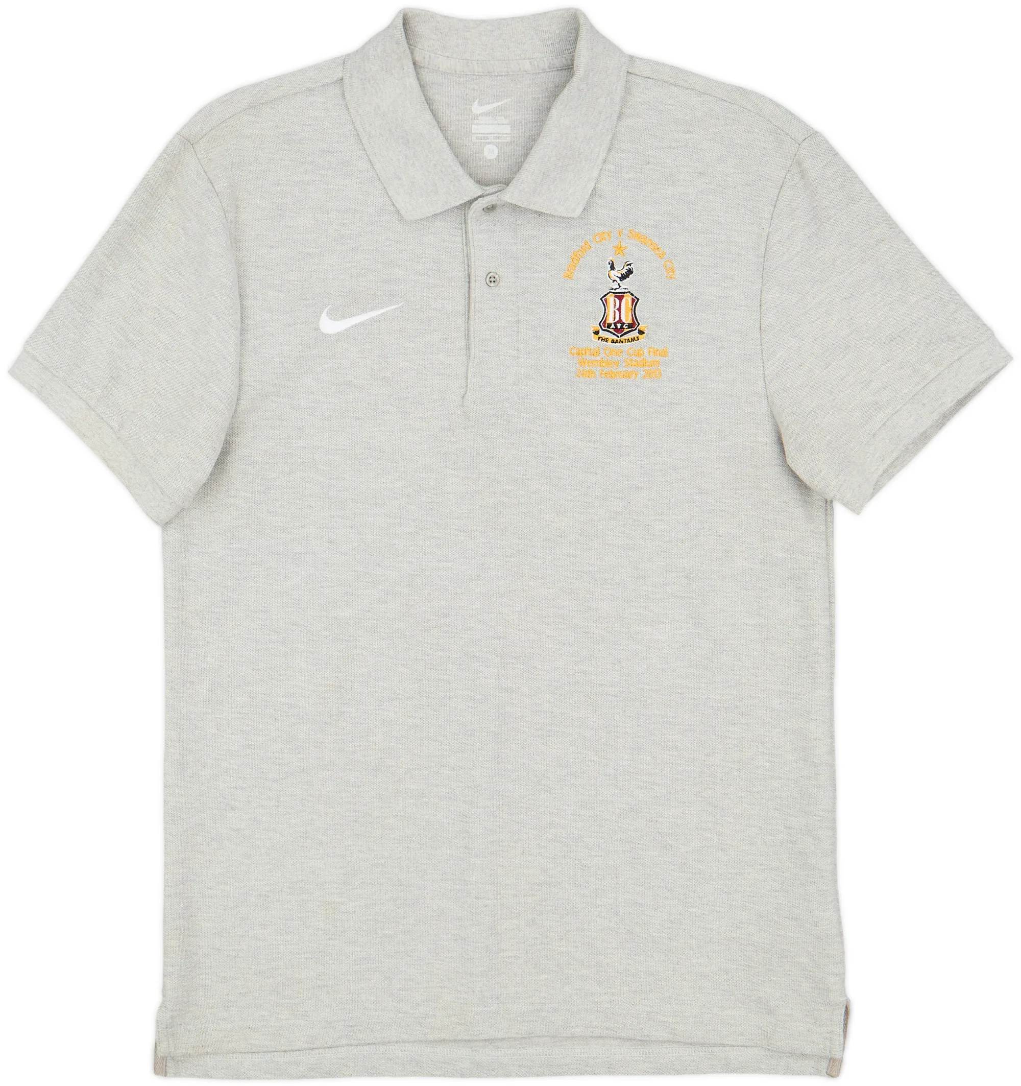 2012-13 Bradford Capital Cup Final Nike Polo Shirt - 8/10 - (M)