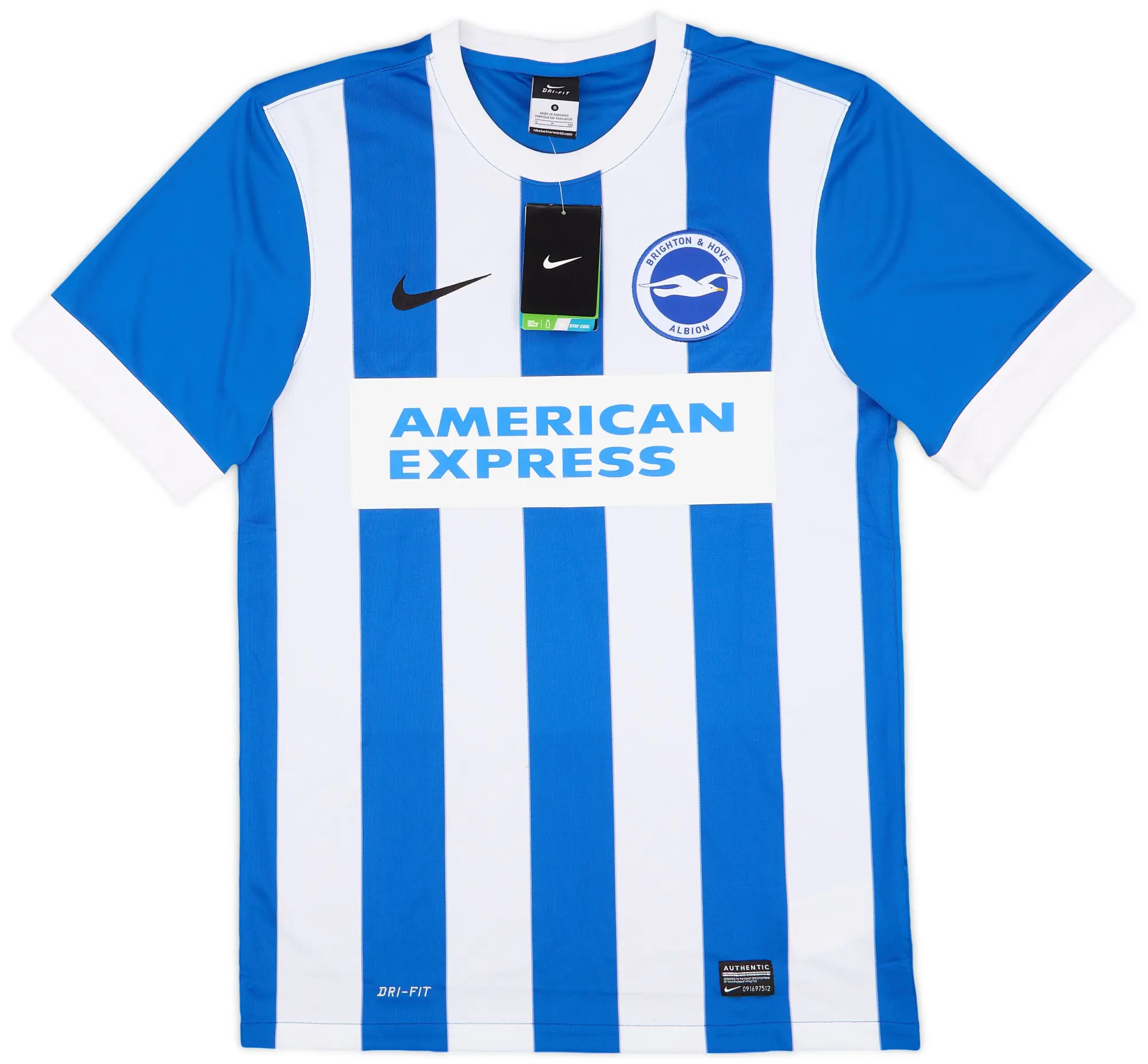 Nike Brighton & Hove Albion Mens SS Home Shirt 2014/16