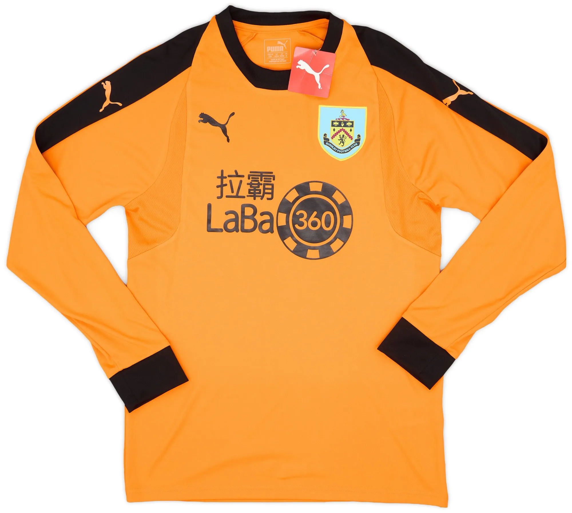 Puma Burnley Mens LS Goalkeeper Home Shirt 2018/19