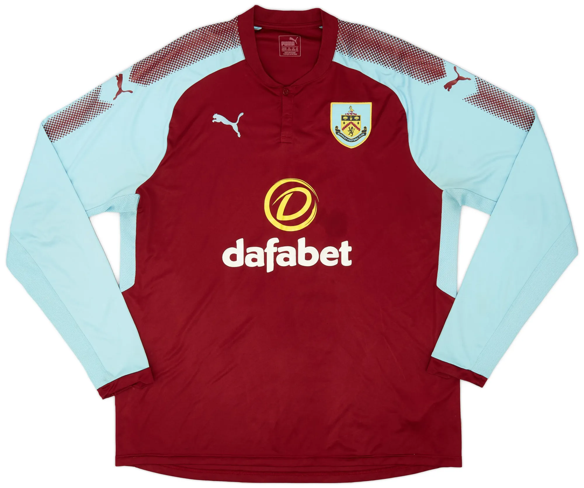 Puma Burnley Mens LS Home Shirt 2017/18