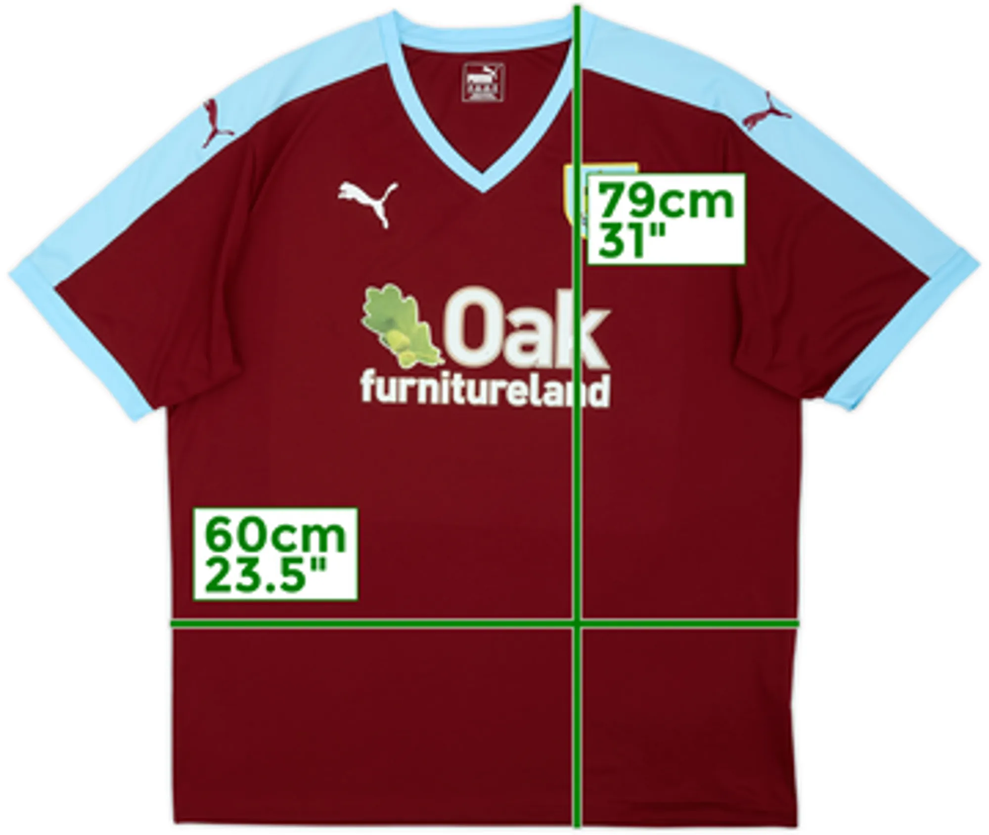 Puma Burnley Mens SS Home Shirt 2015/16