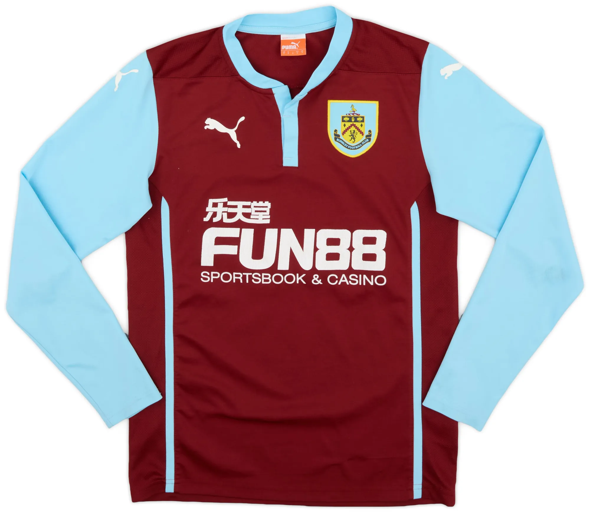 Puma Burnley Mens LS Home Shirt 2014/15