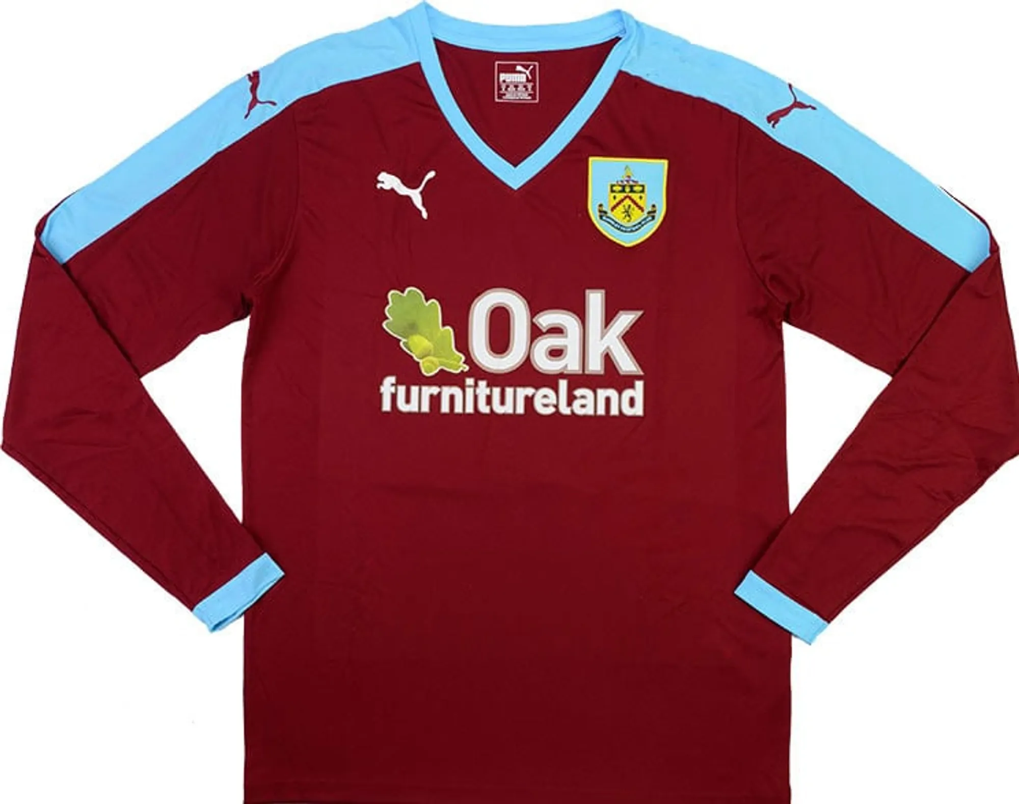 Puma Burnley Mens LS Home Shirt 2015/16