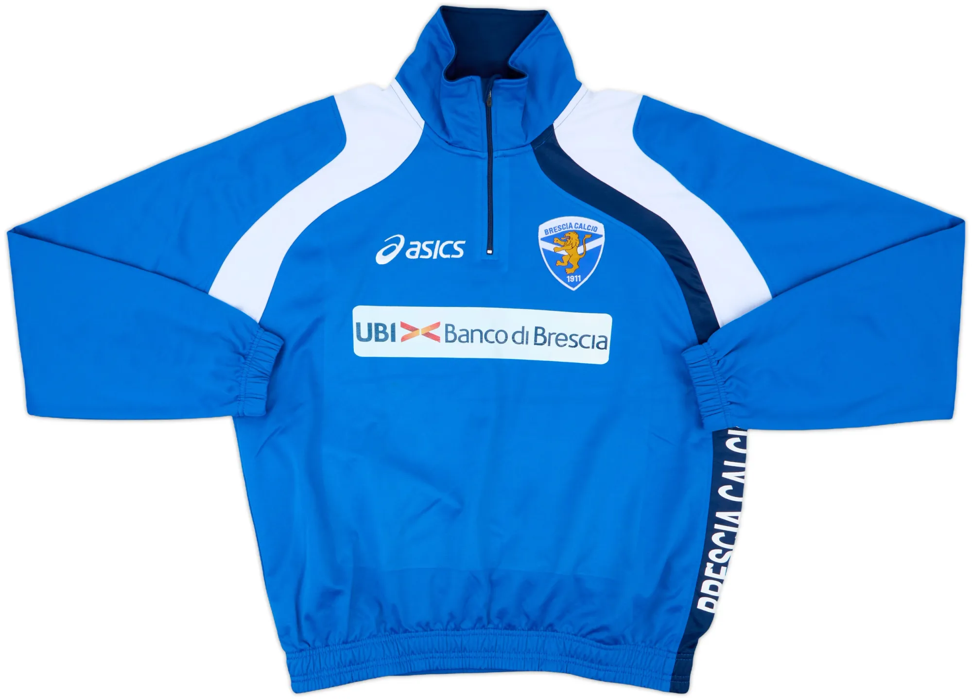 2007-08 Brescia Asics 1/4 Zip Training Top - 9/10 - (M)