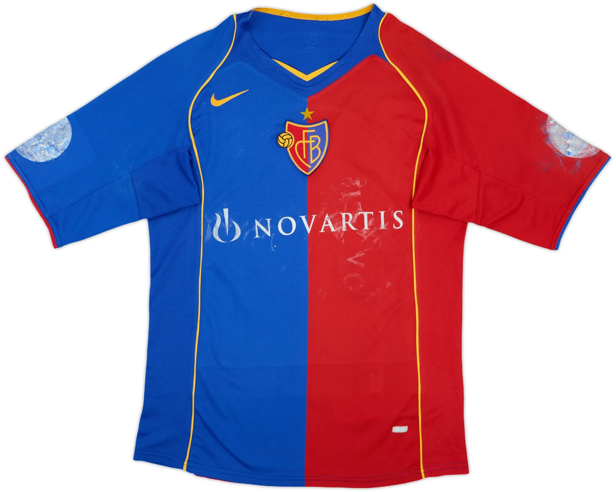Nike FC Basel Mens SS Home Shirt 2004/05