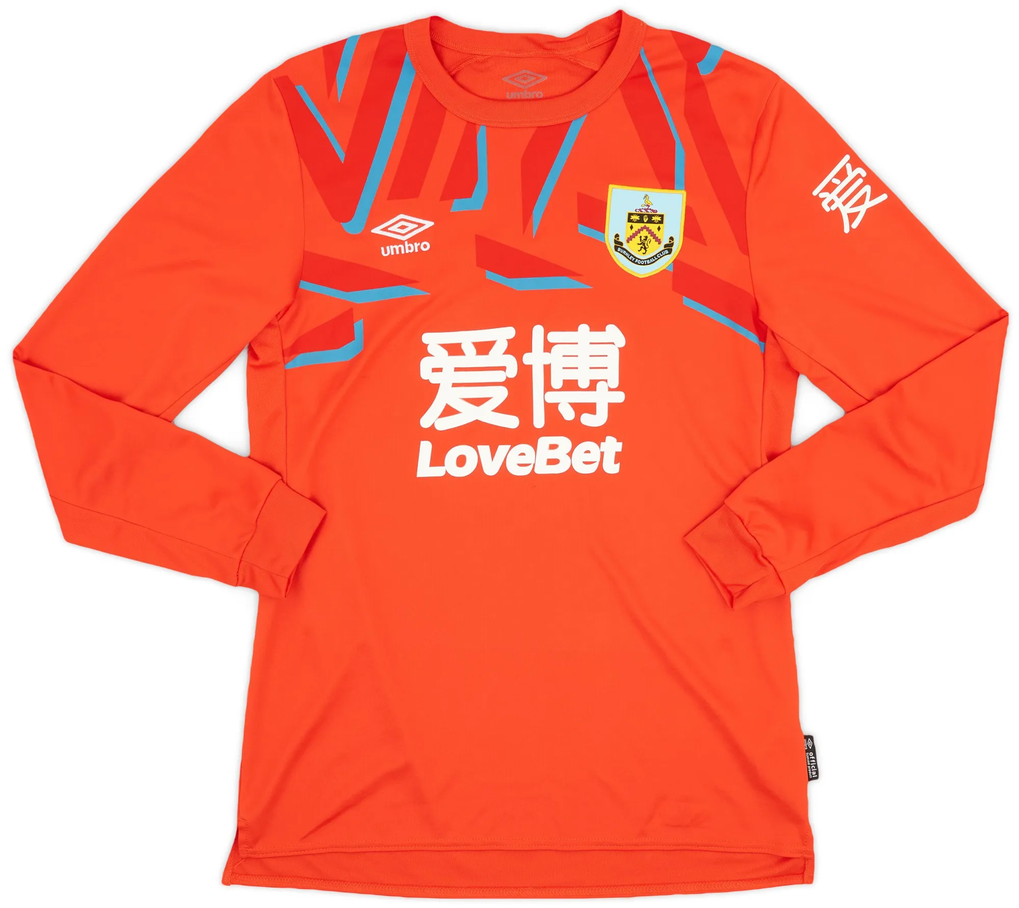 Umbro Burnley Mens LS Goalkeeper Home Shirt 2019/20
