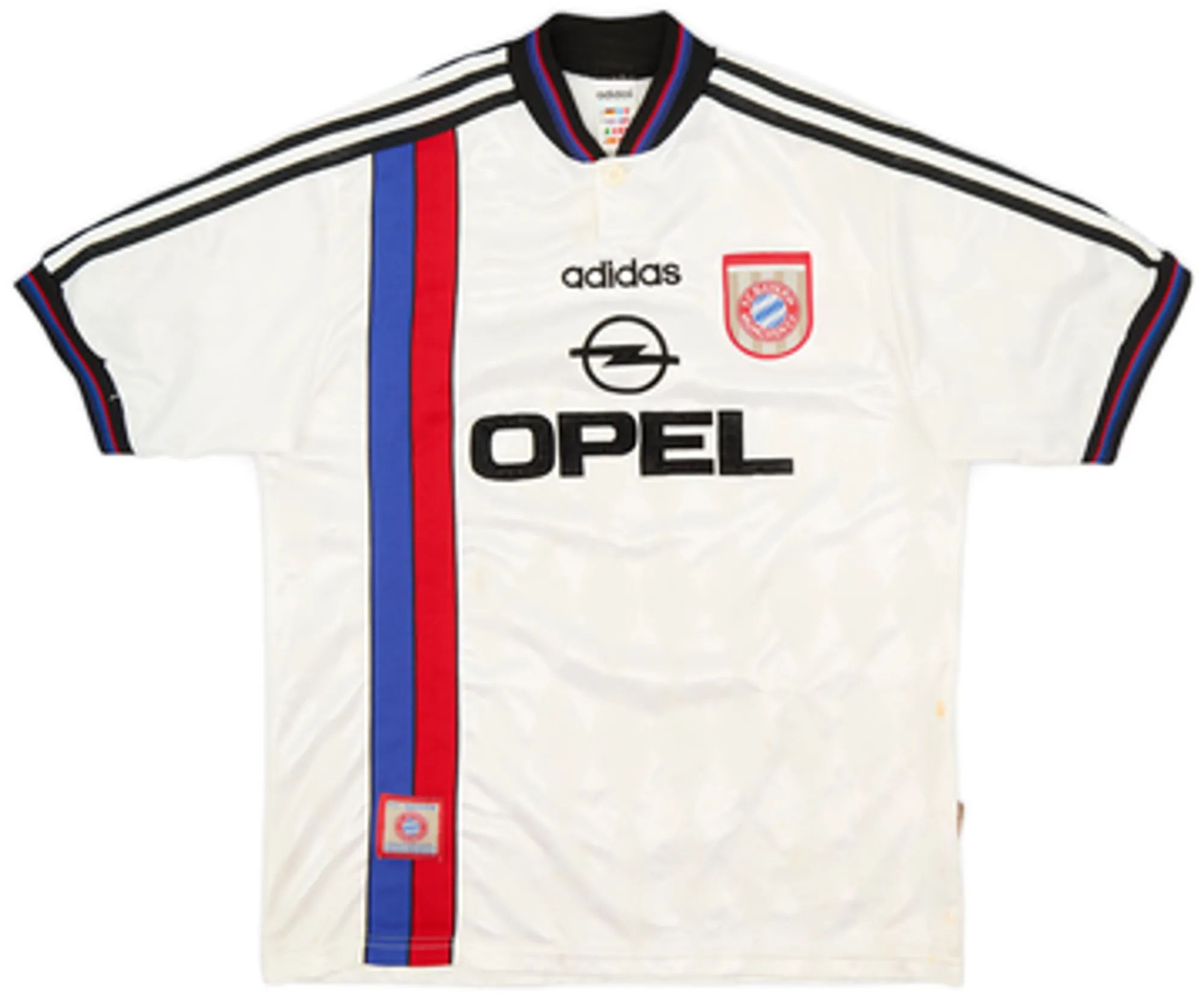 adidas Bayern Munich Boys SS Away Shirt 1996/98