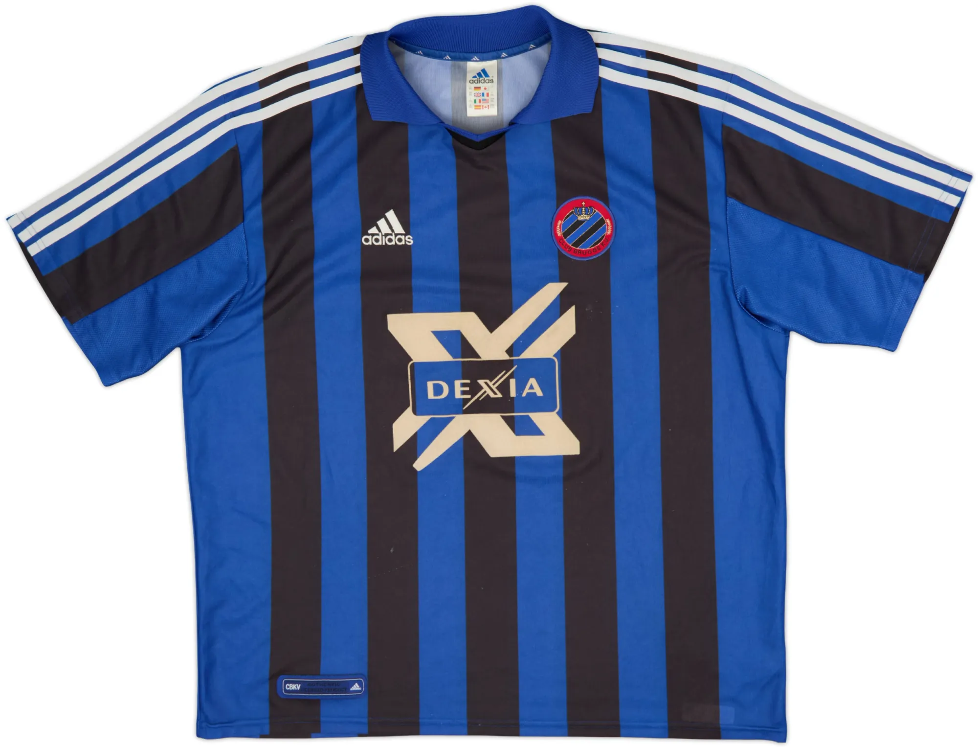 adidas Club Brugge Mens SS Home Shirt 2000/02