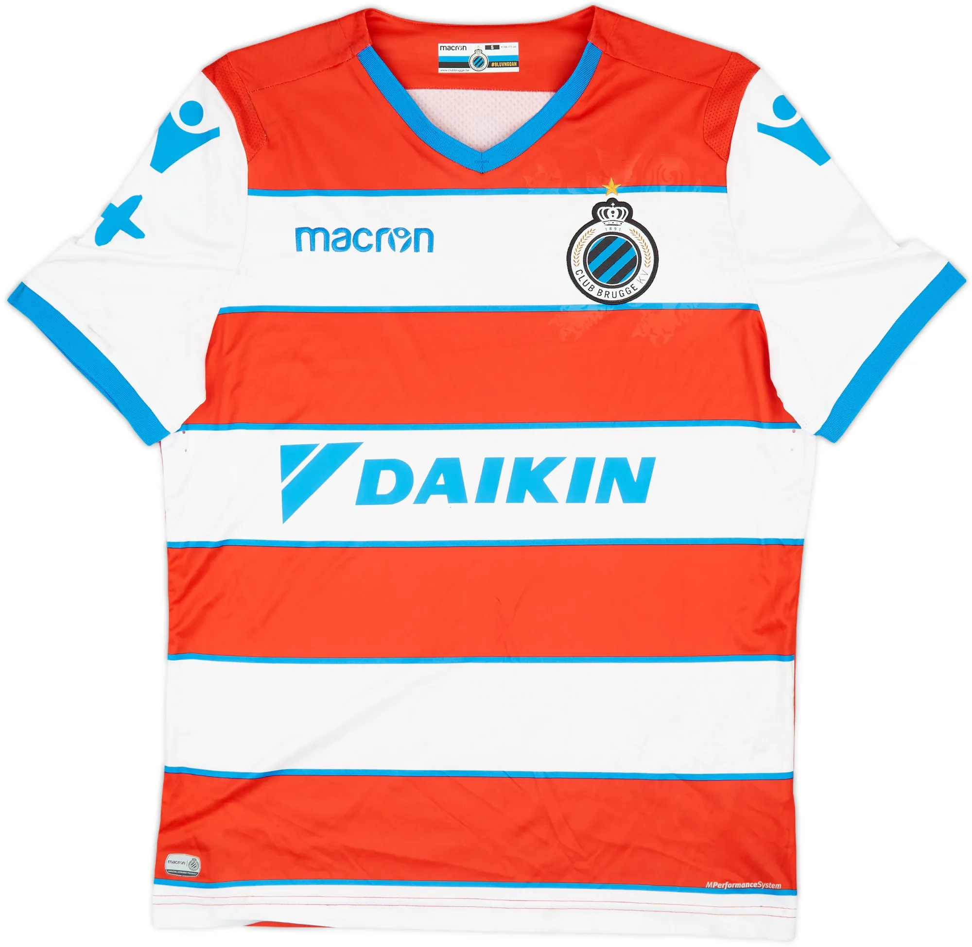 Macron Club Brugge Mens SS Away Shirt 2018/19