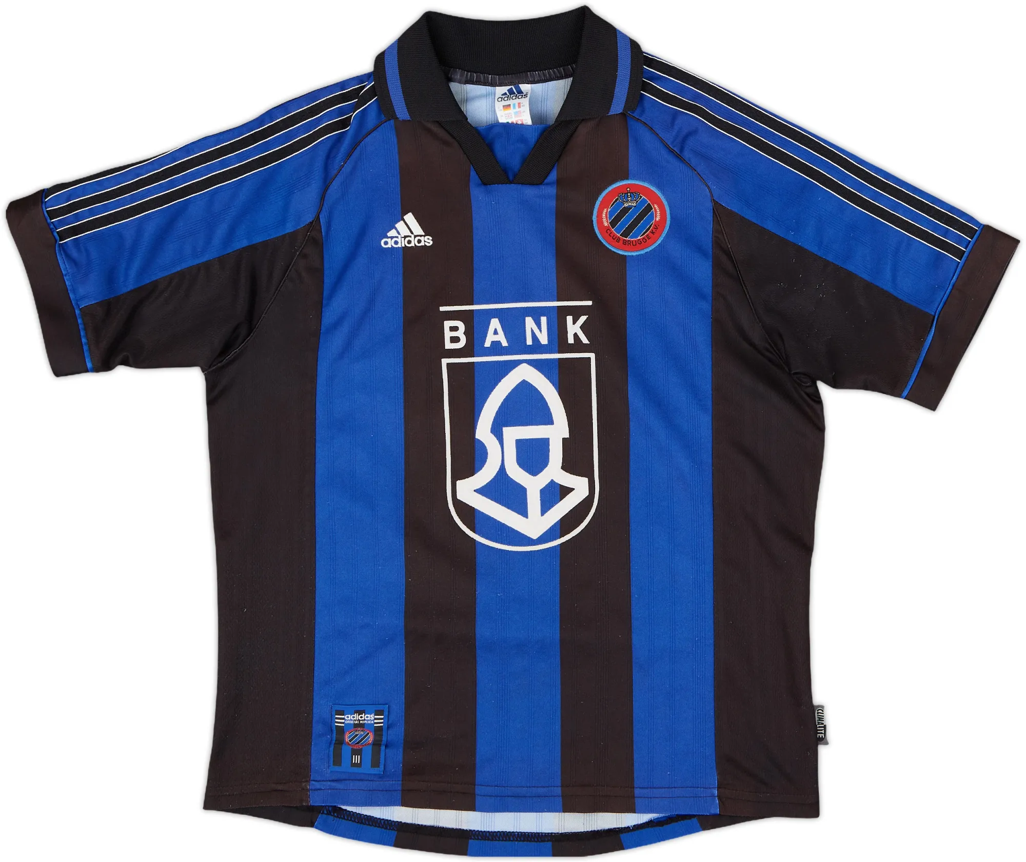 adidas Club Brugge Mens SS Home Shirt 1999/00