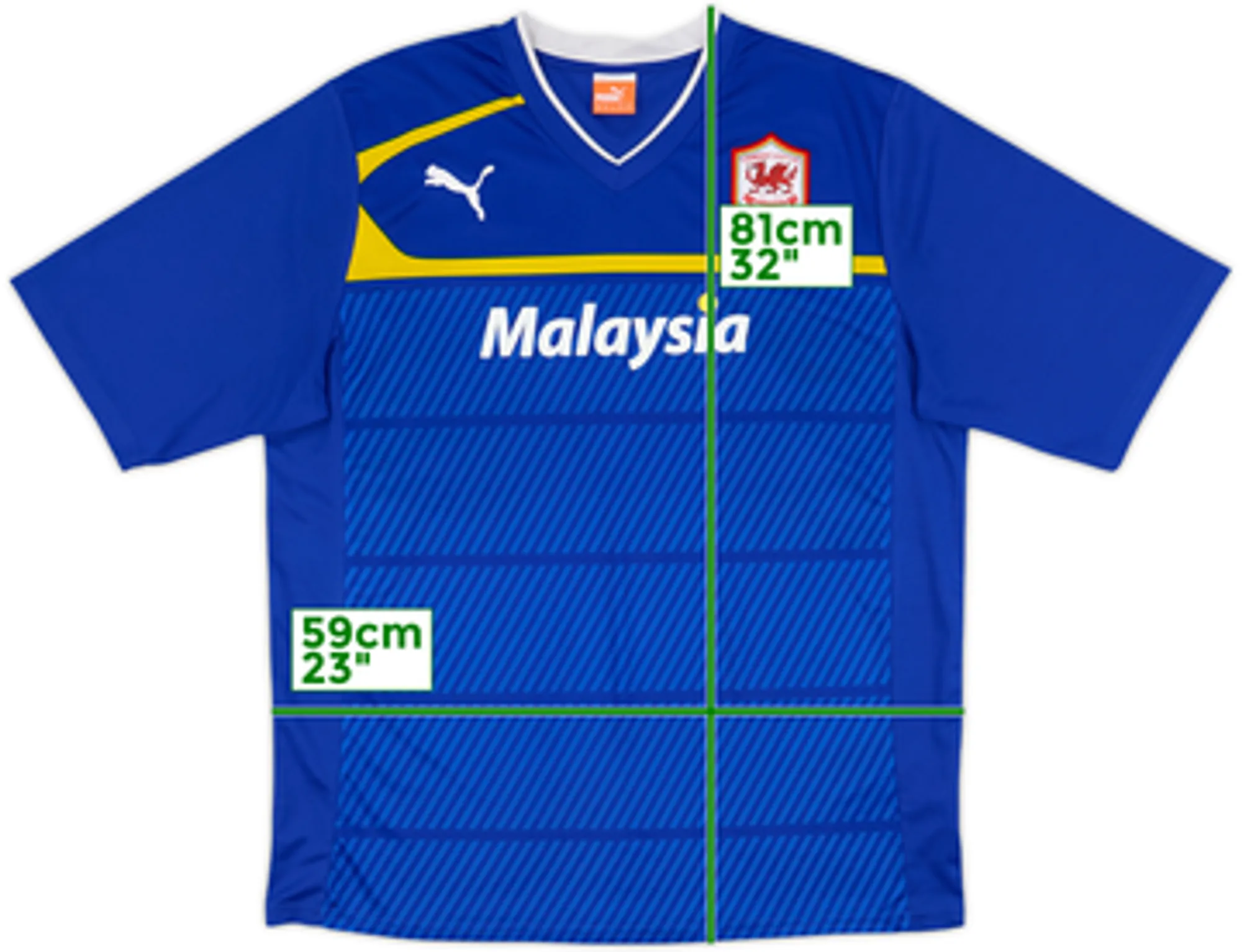 Puma Cardiff City Mens SS Away Shirt 2012/13