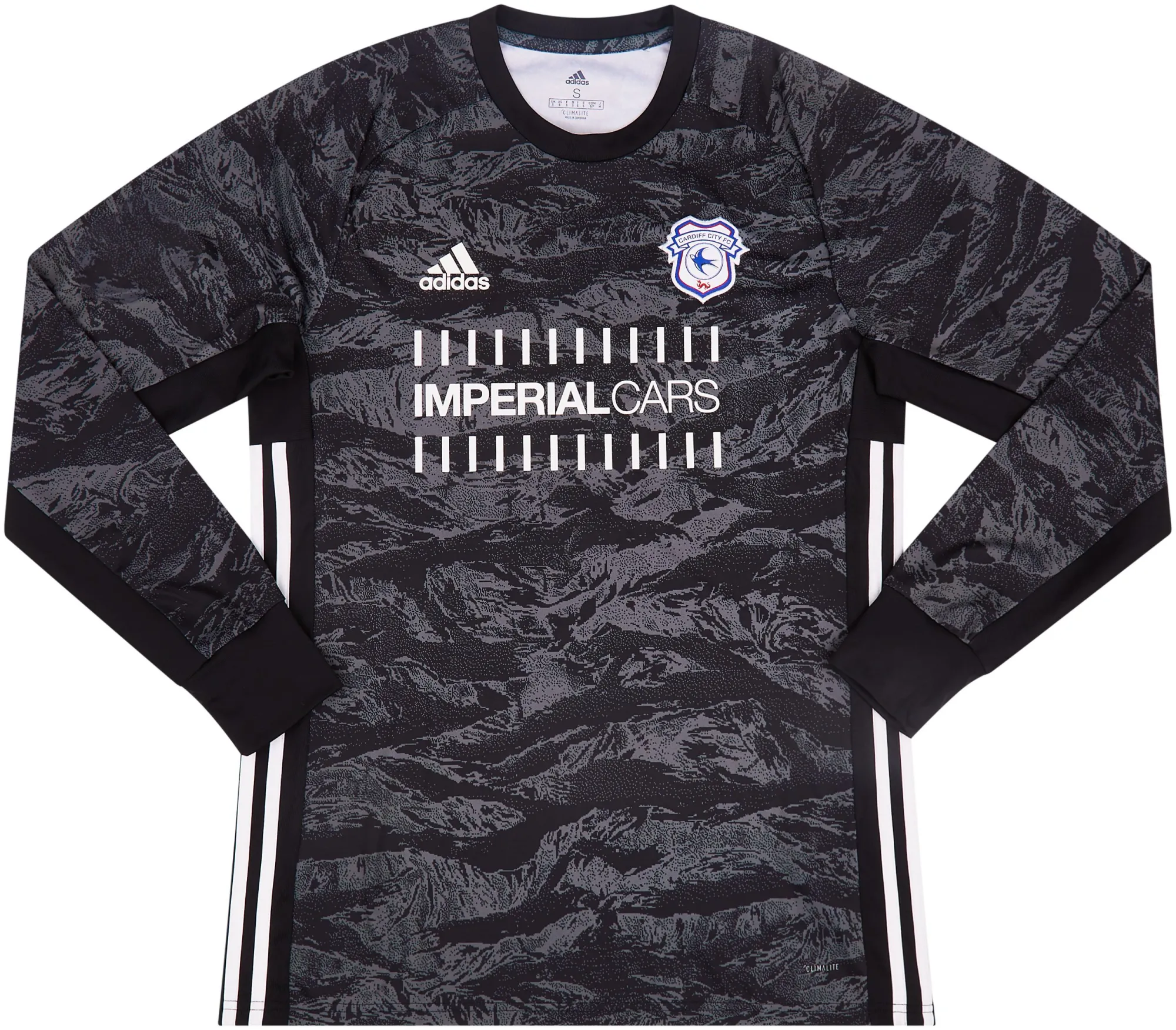 adidas Cardiff City Kids LS Goalkeeper Home Shirt 2019/20
