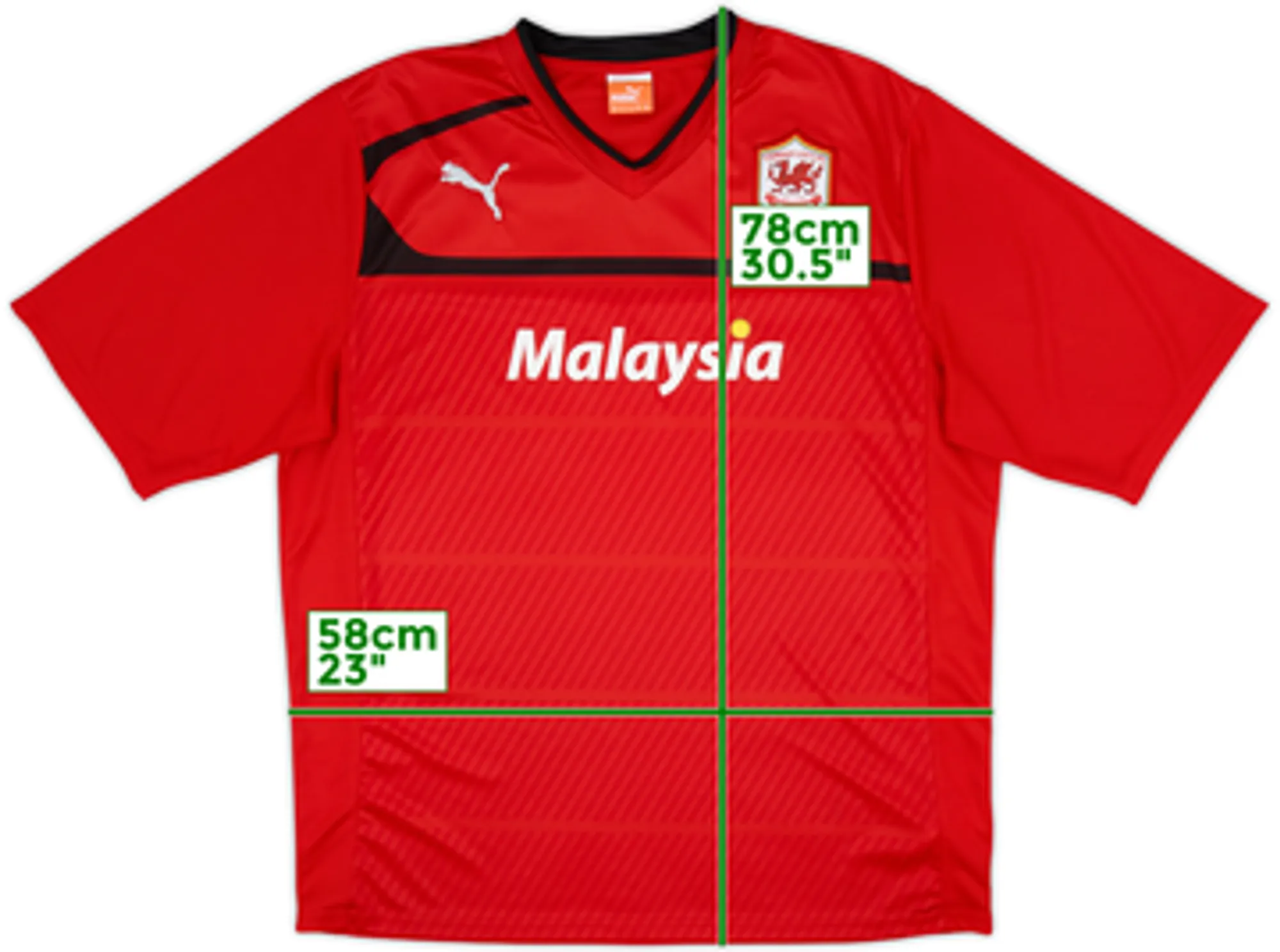 Puma Cardiff City Mens SS Home Shirt 2012/13