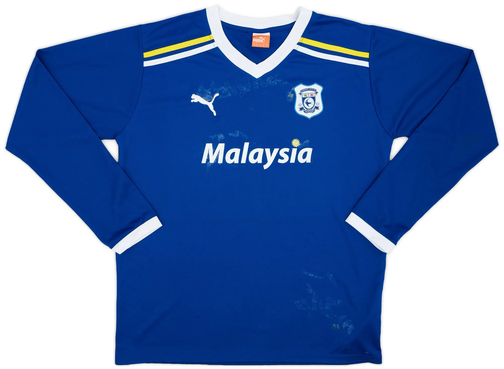 Puma Cardiff City Mens LS Home Shirt 2011/12