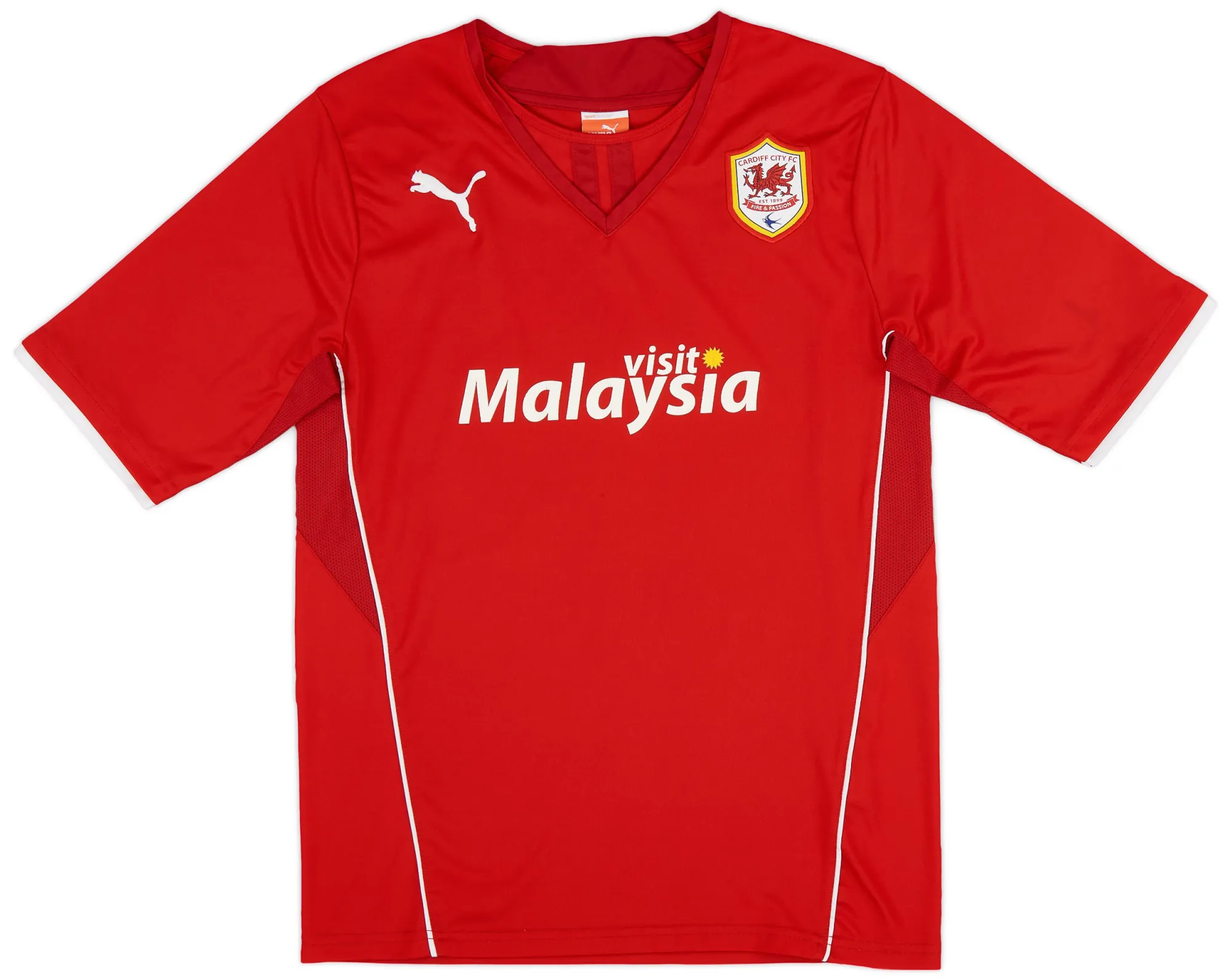 Puma Cardiff City Mens SS Home Shirt 2013/14
