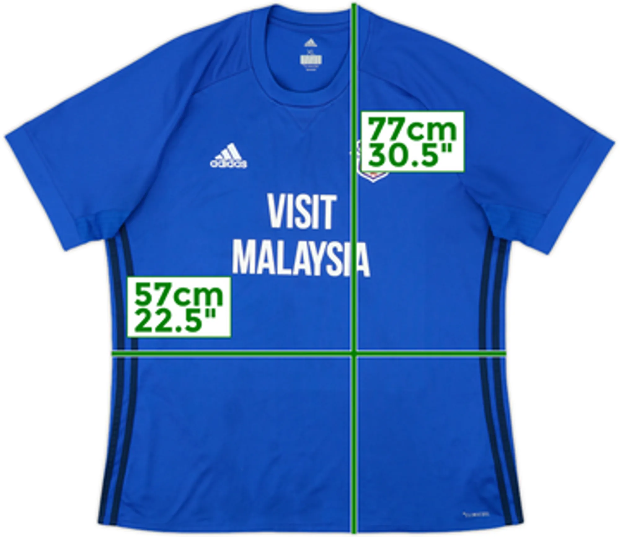 adidas Cardiff City Boys SS Home Shirt 2017/18