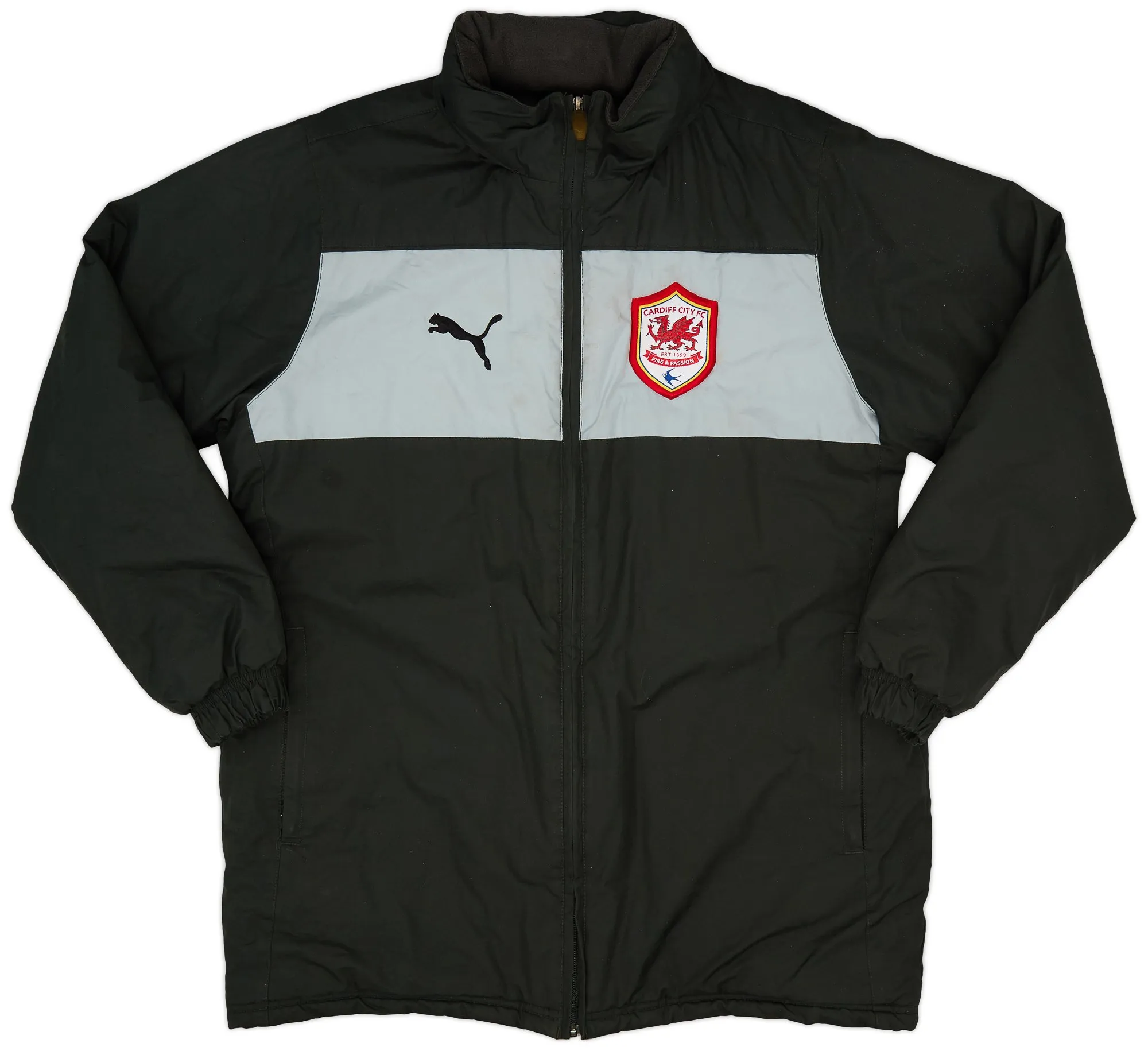 2012-13 Cardiff City Puma Padded Bench Coat - 7/10 - (S)