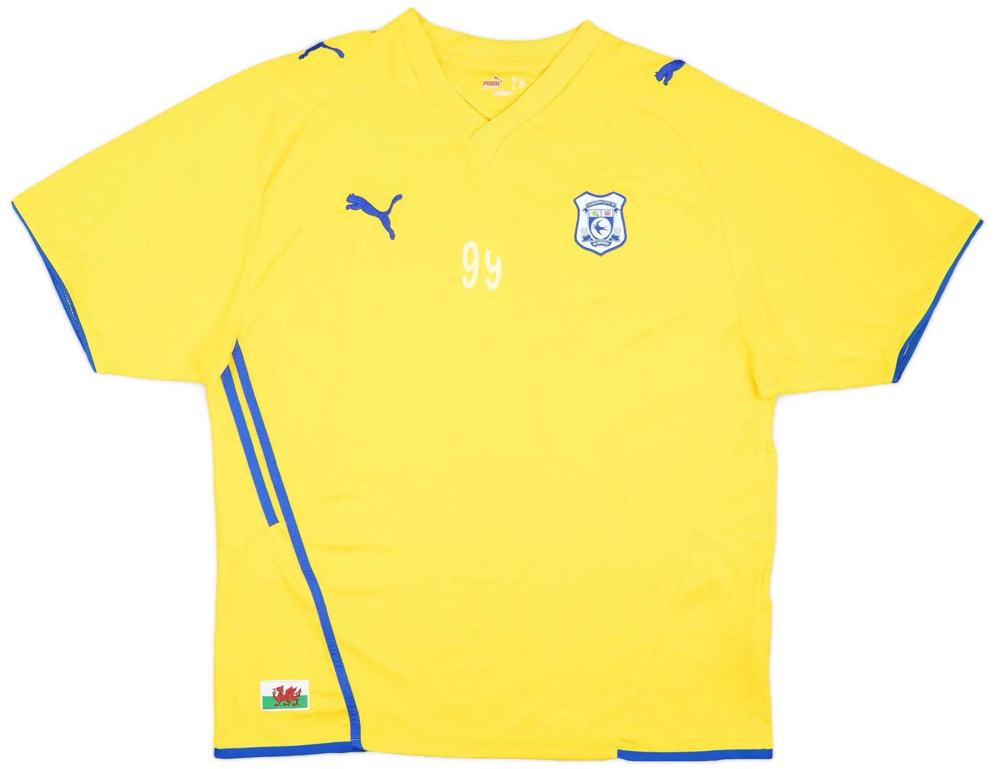 Puma Cardiff City Mens SS Player Issue Fourth Shirt 2009/10