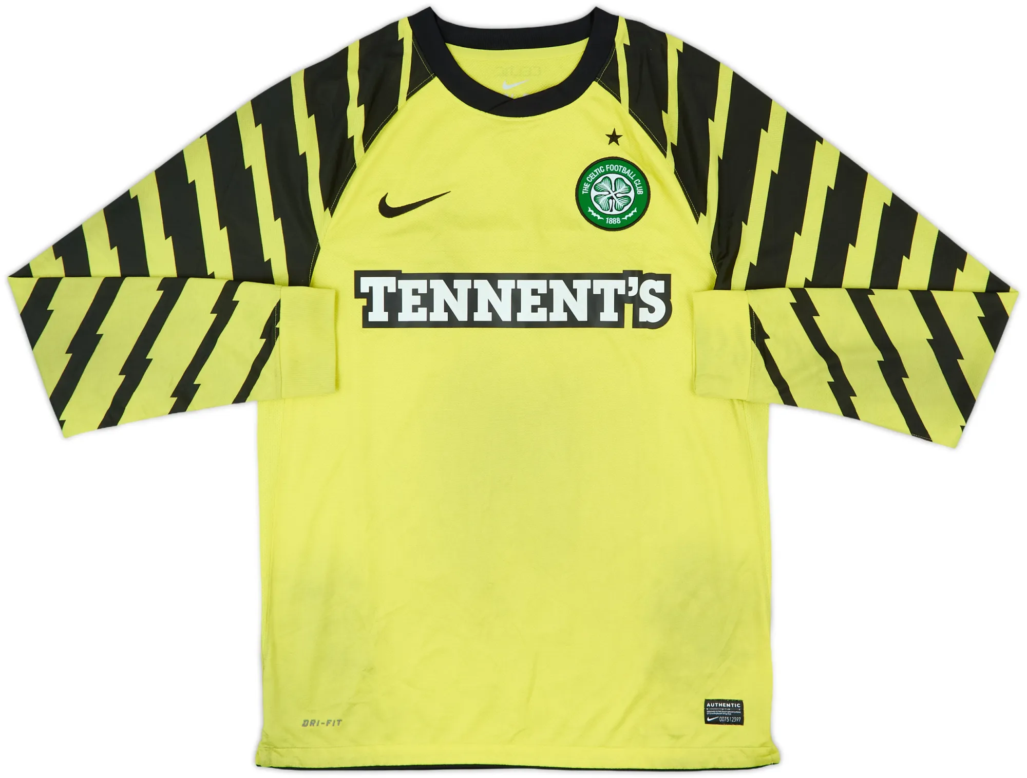 Nike Celtic Mens LS Goalkeeper Home Shirt 2010/11