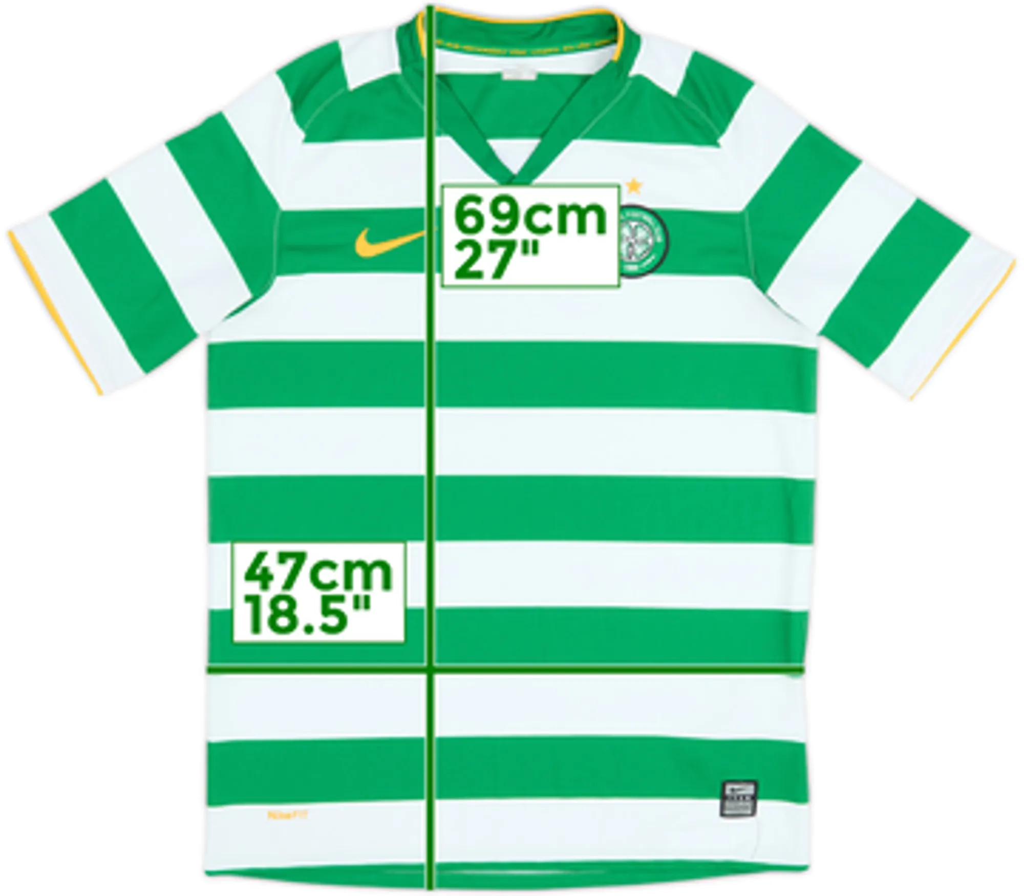 Nike Celtic Boys SS Home Shirt 2008/10