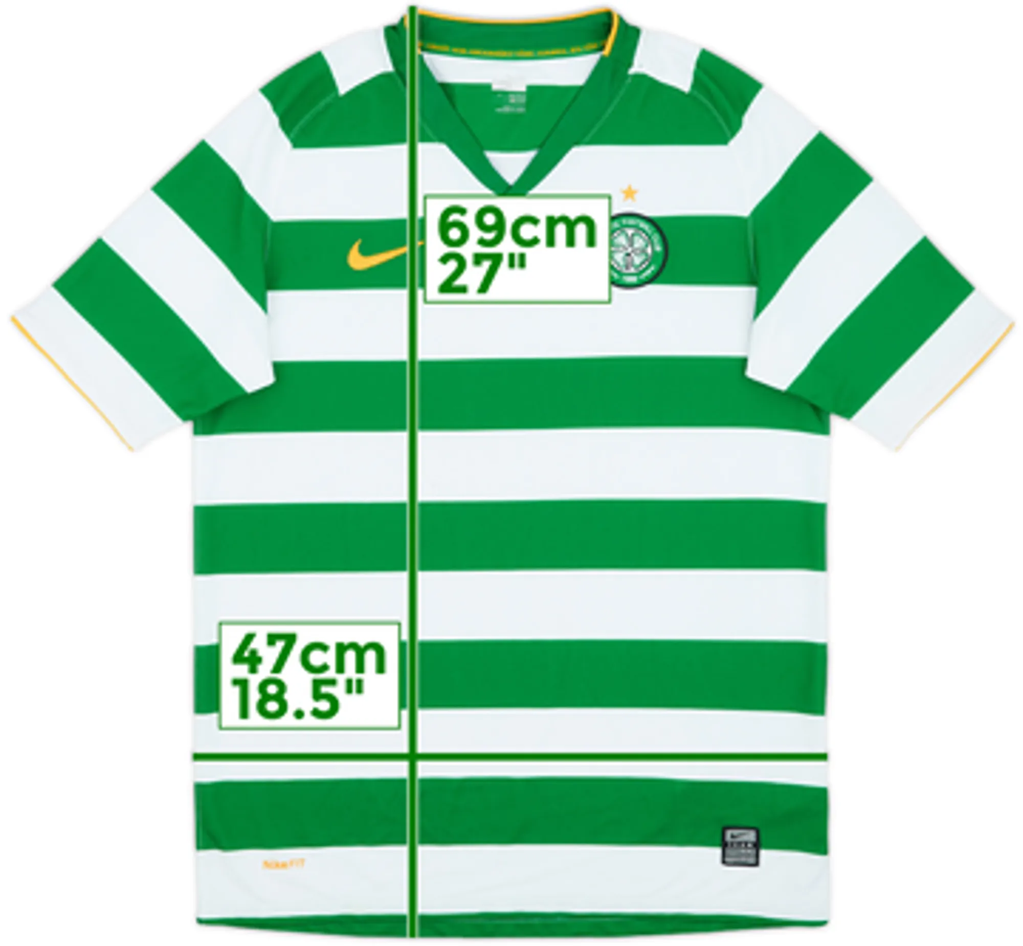 Nike Celtic Mens SS Home Shirt 2008/10