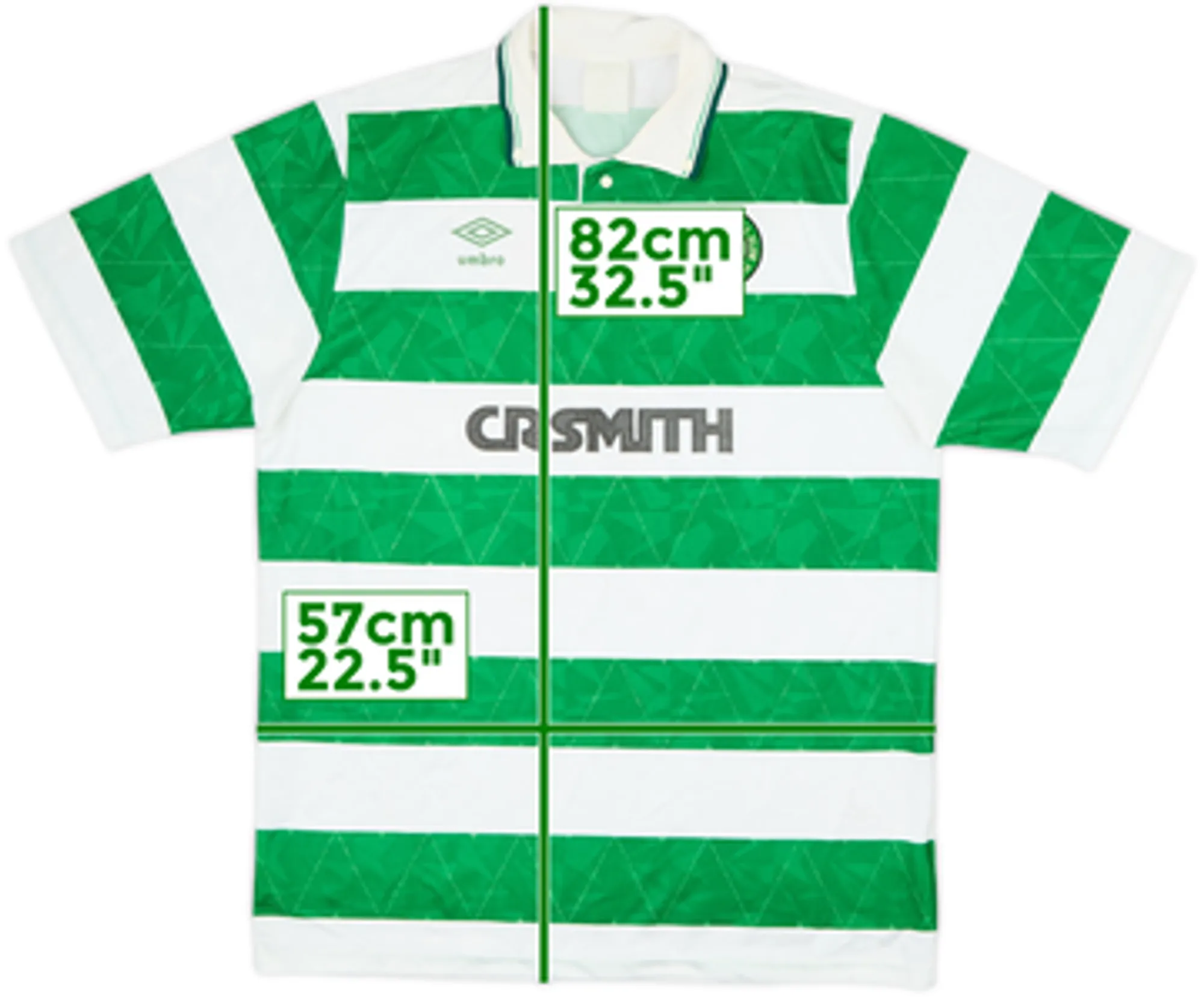 Umbro Celtic Mens SS Home Shirt 1989/91