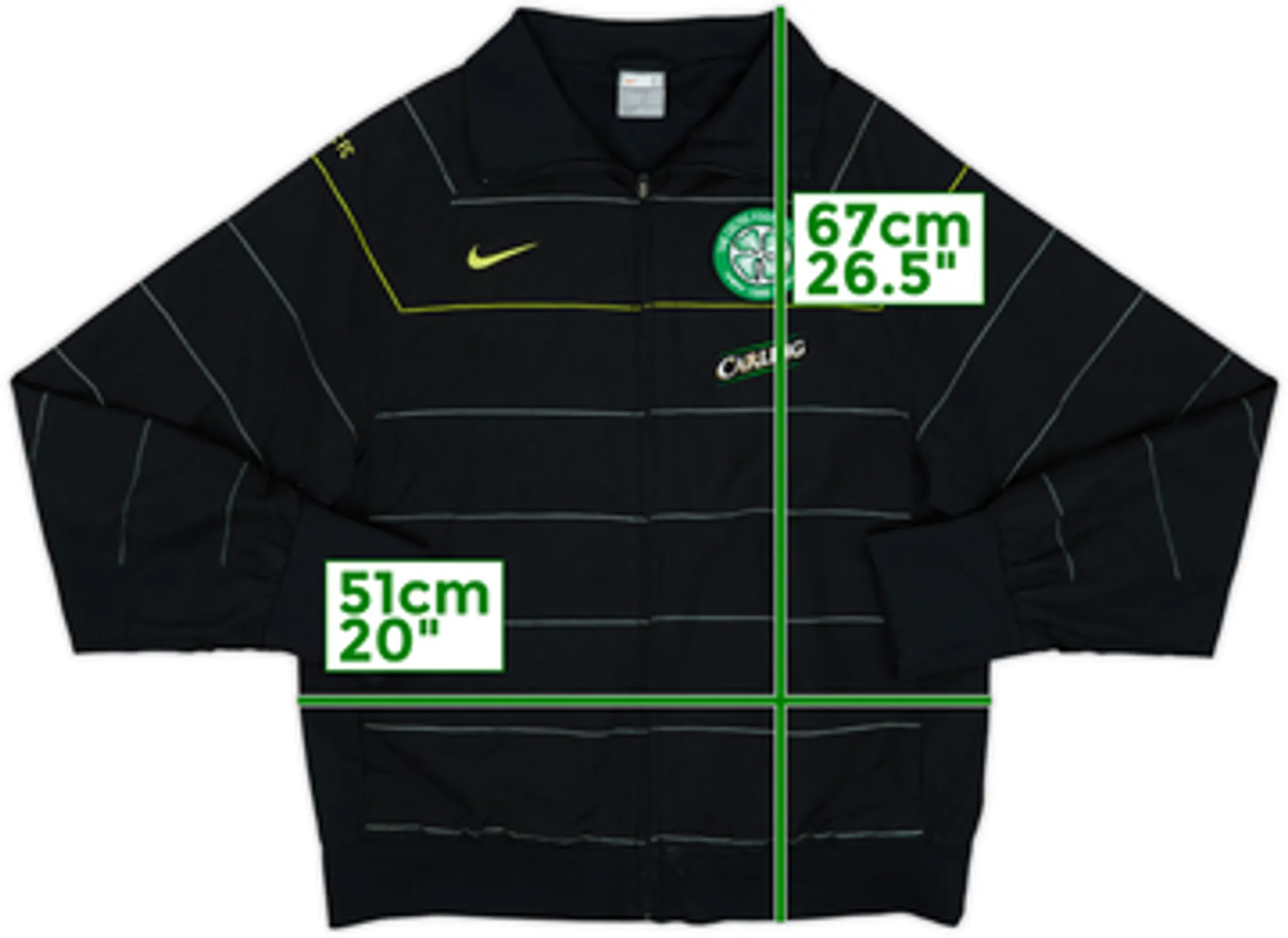 2008-09 Celtic Nike Track Jacket - 8/10 - (L)