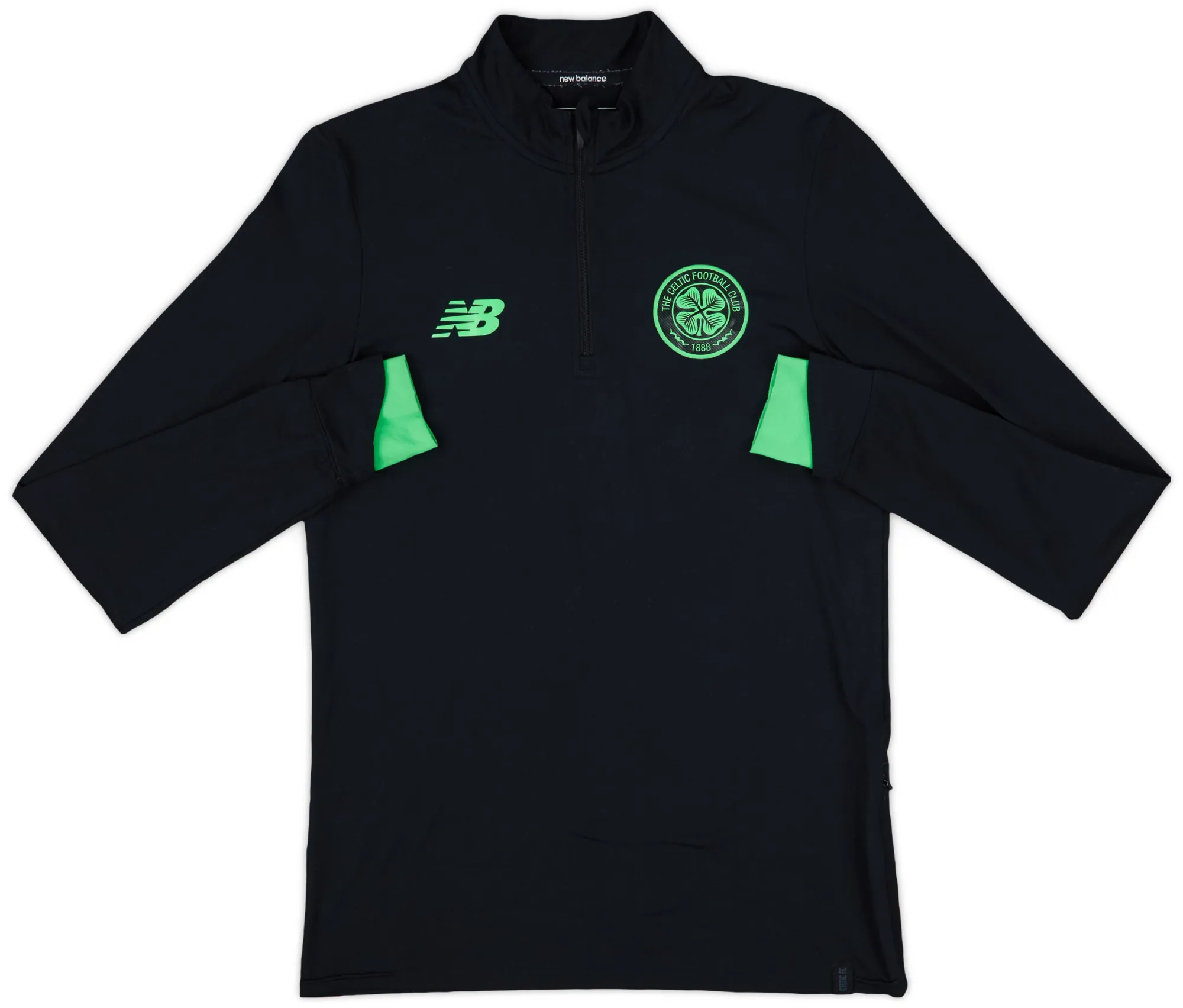 2017-18 Celtic New Balance 1/4 Zip Drill Top - 9/10 - (S)