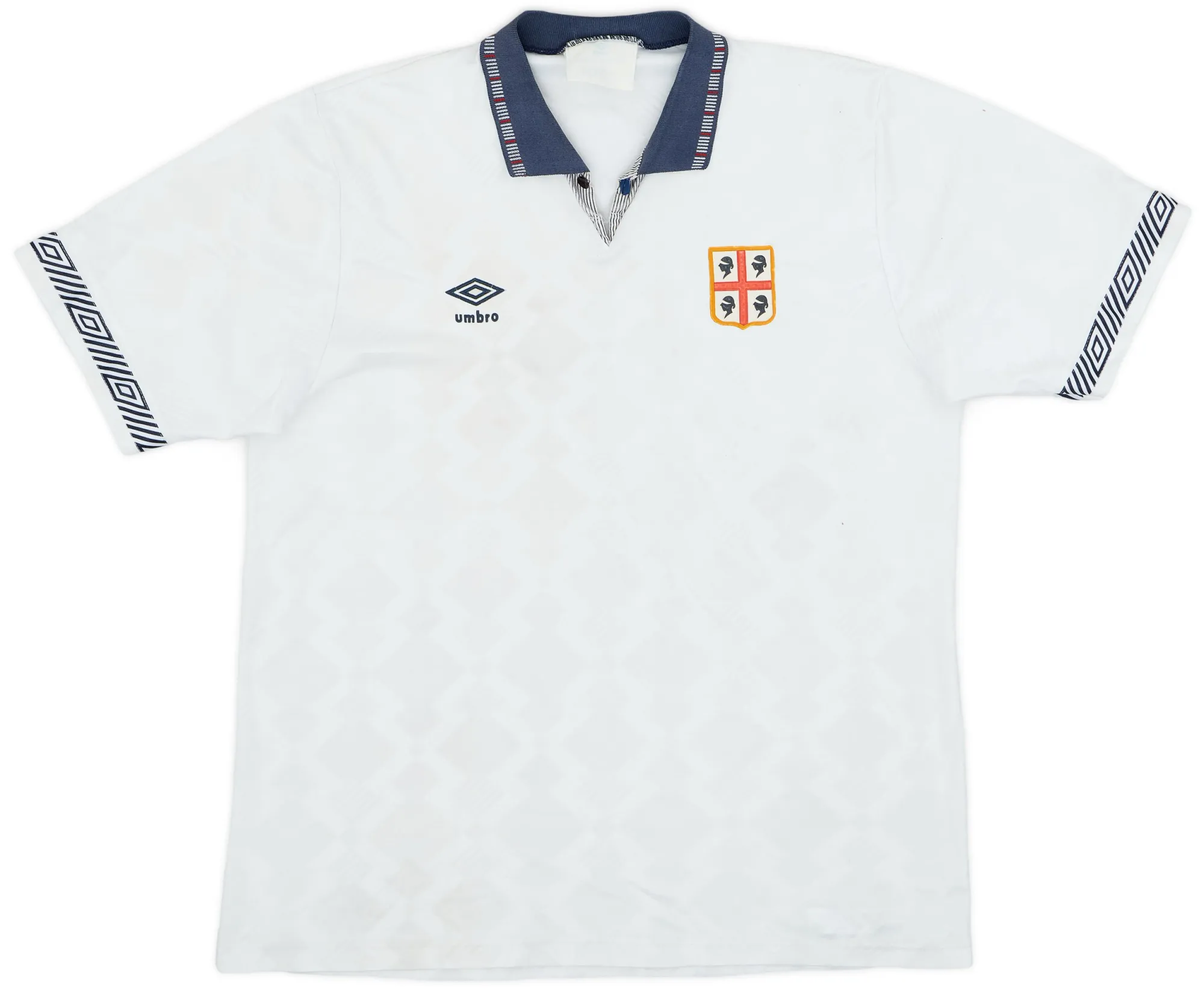 Umbro Cagliari Mens SS Away Shirt 1990/92
