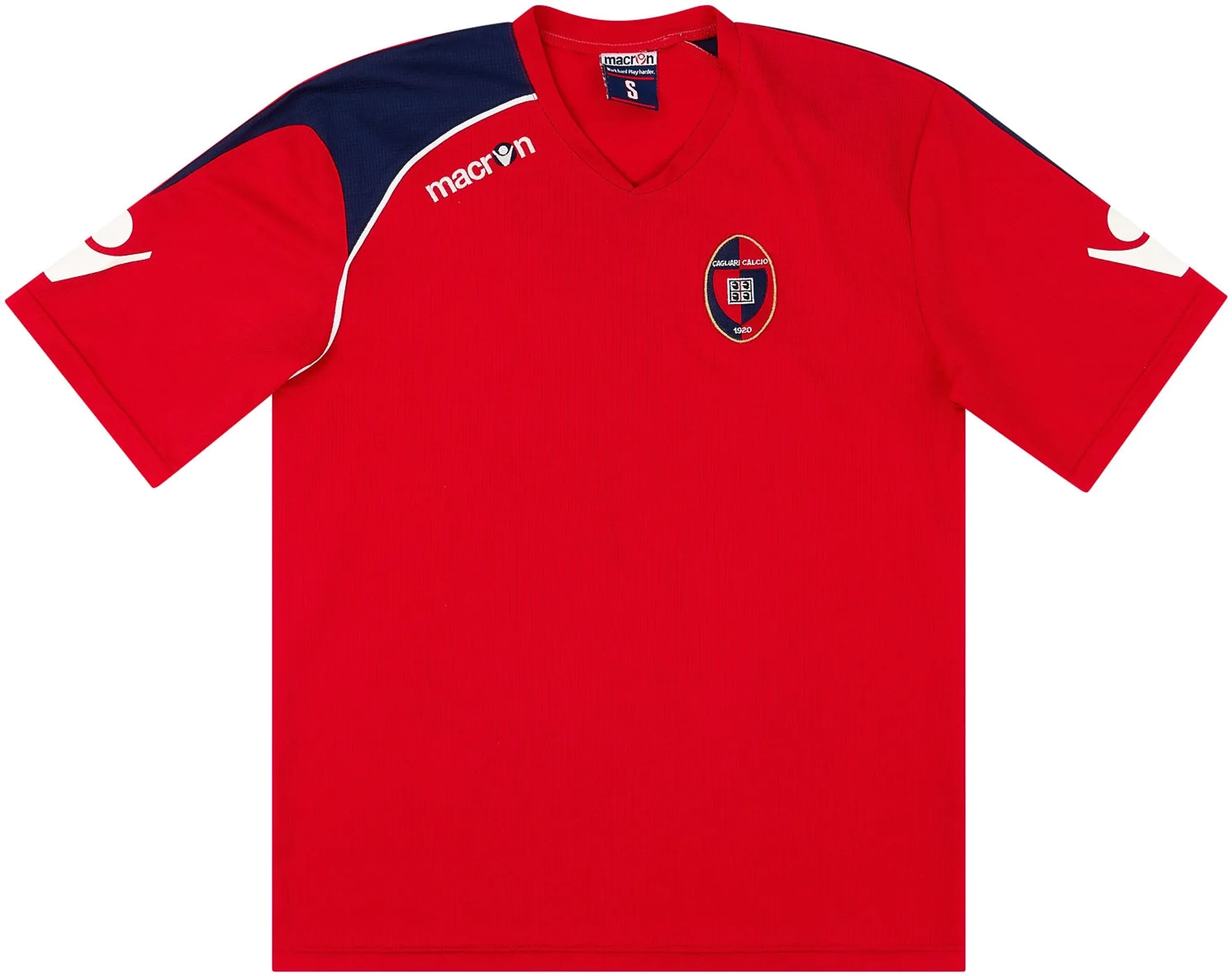 Macron Cagliari Mens SS Home Shirt 2010/11