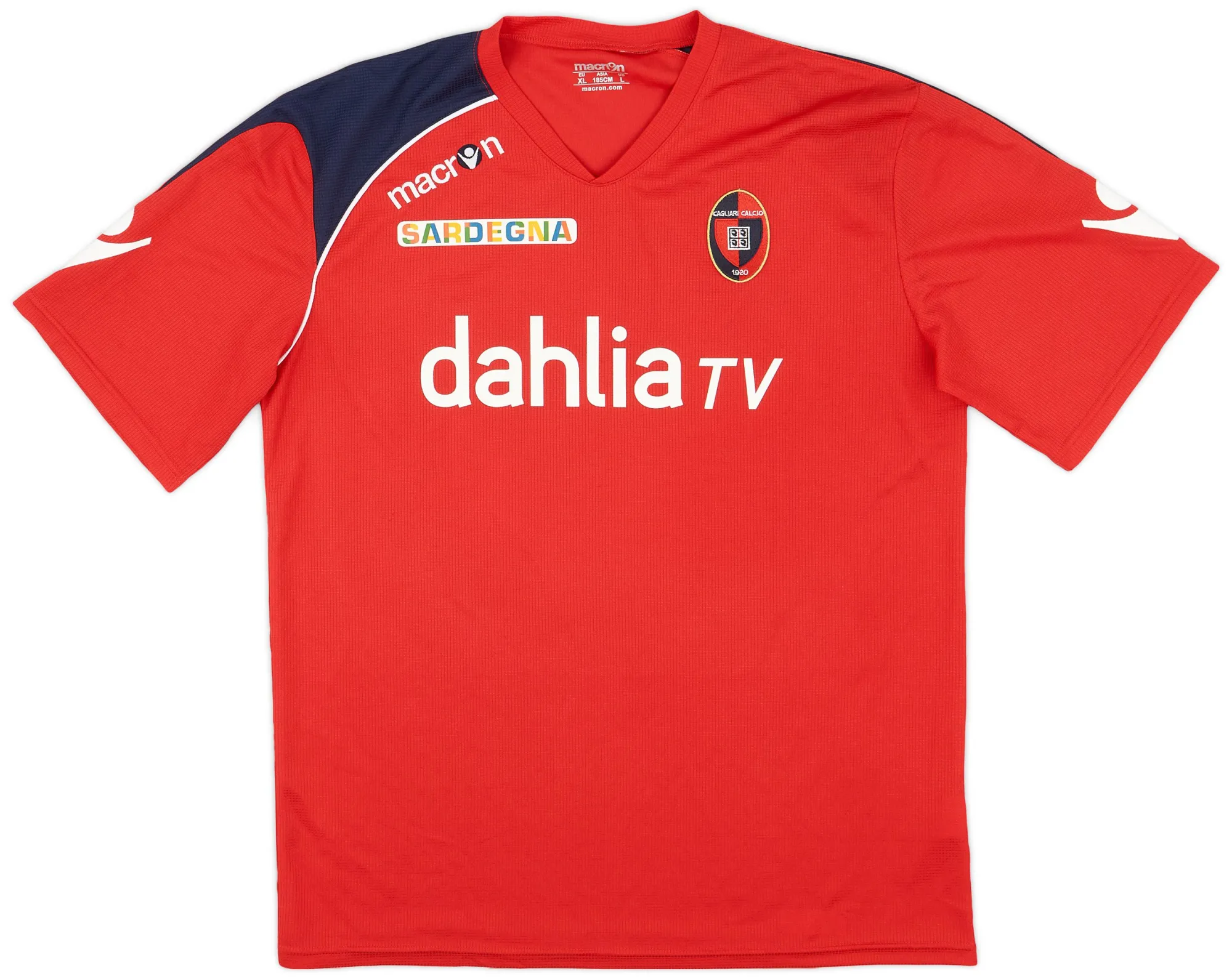 Macron Cagliari Mens SS Home Shirt 2010/11