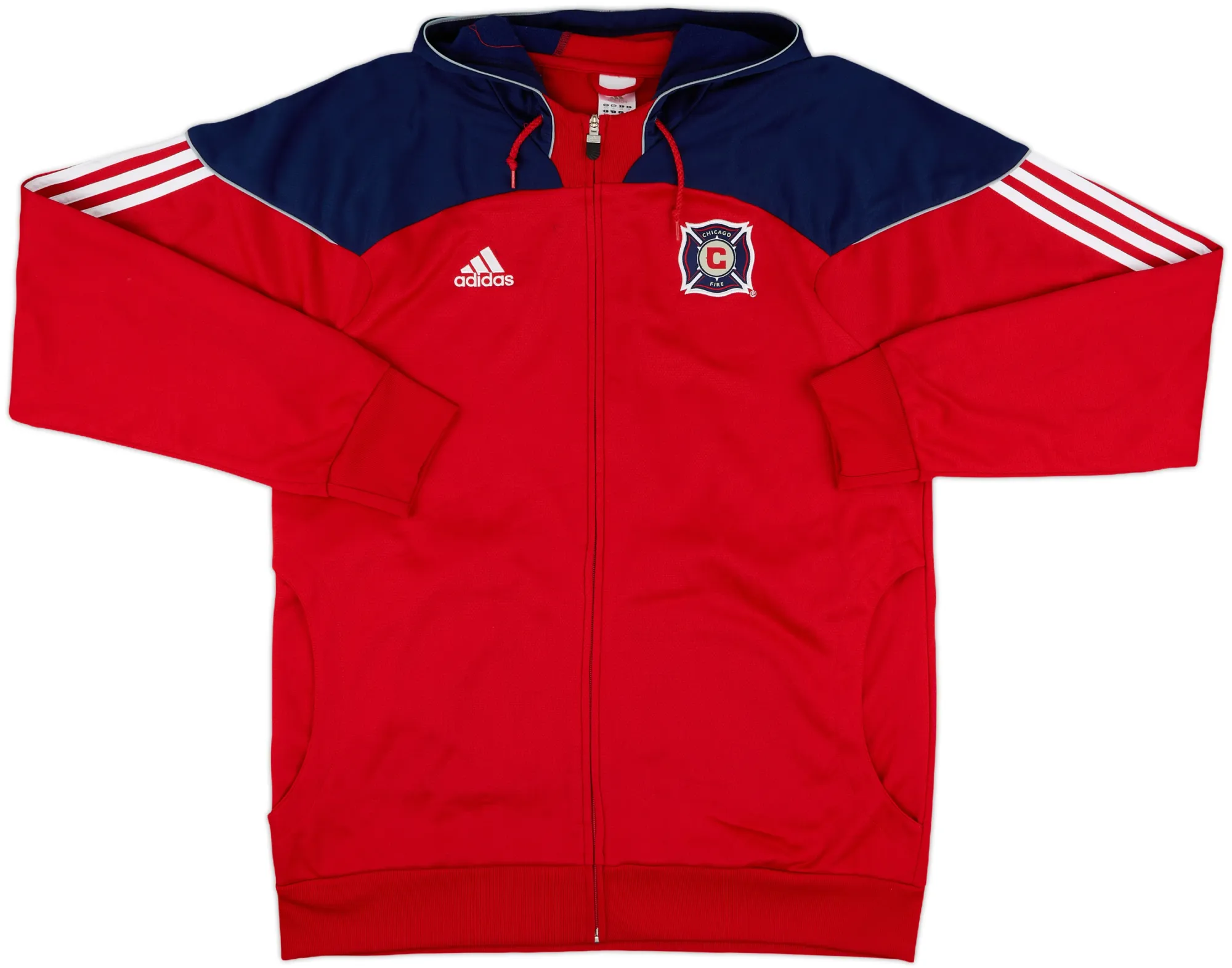 2009-10 Chicago Fire adidas Hooded Track Jacket - 8/10 - (XXL)