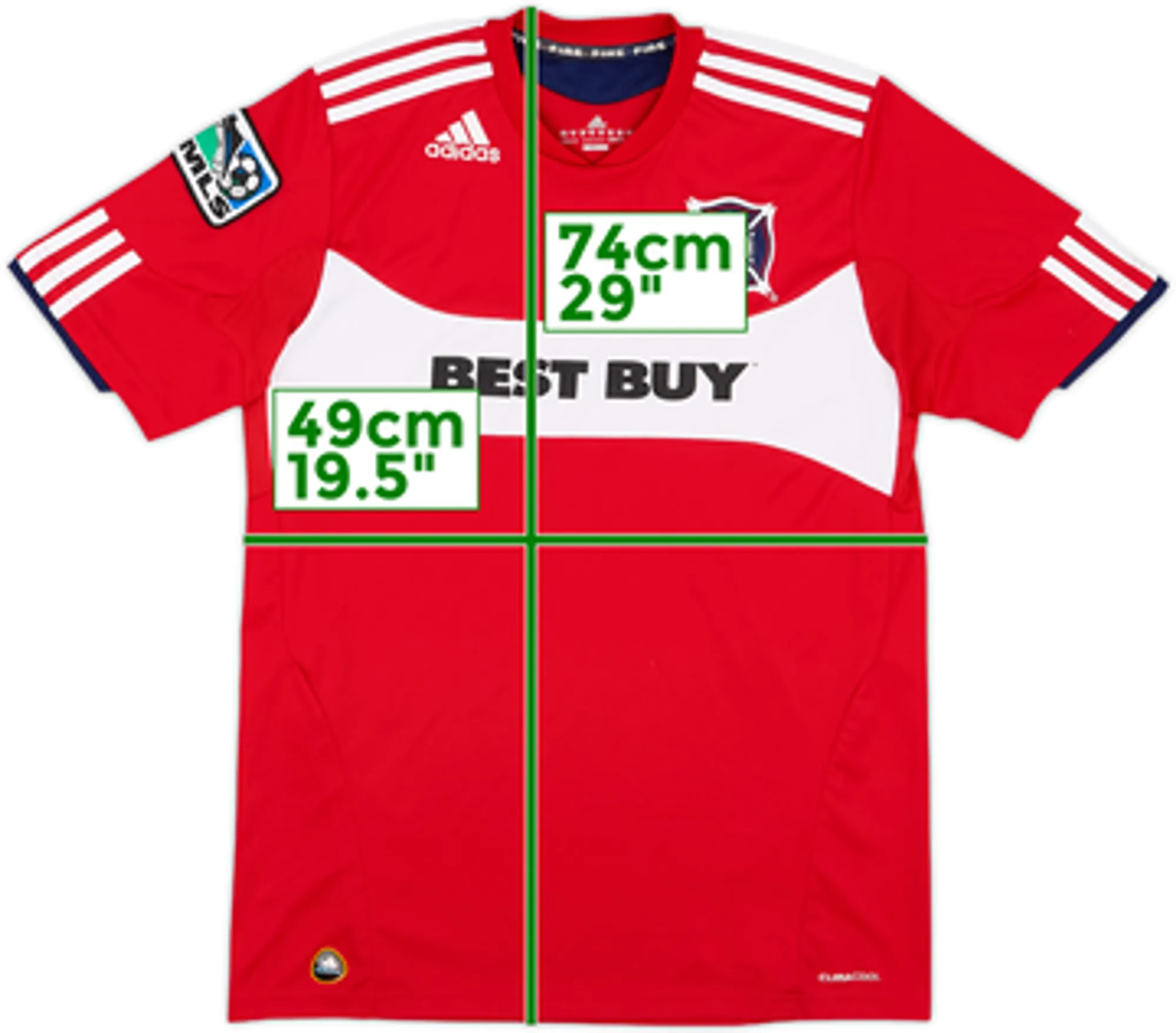 adidas Chicago Fire Boys SS Home Shirt 2010