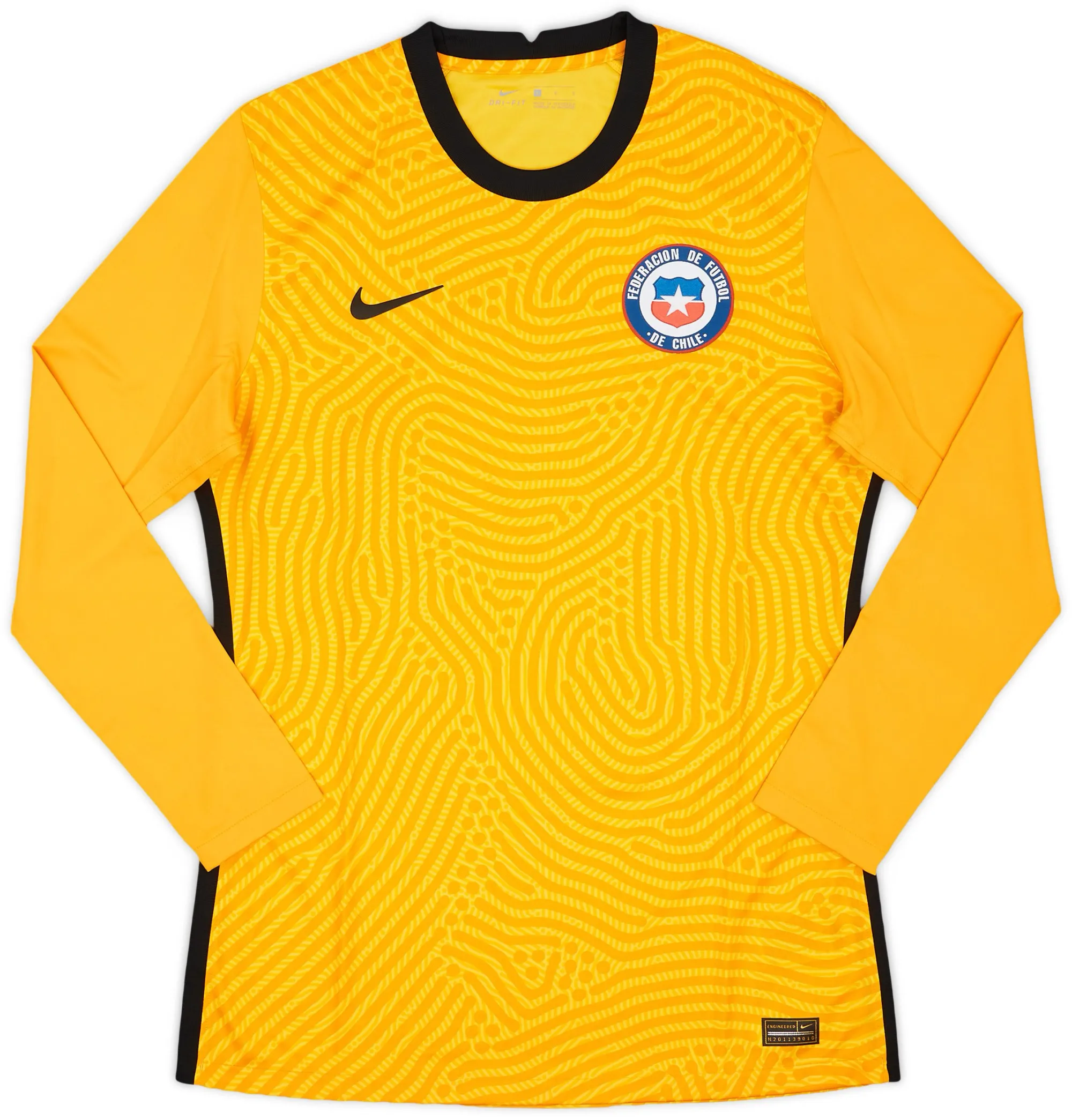 Nike Chile Mens LS Goalkeeper Player Issue Home Shirt 2020