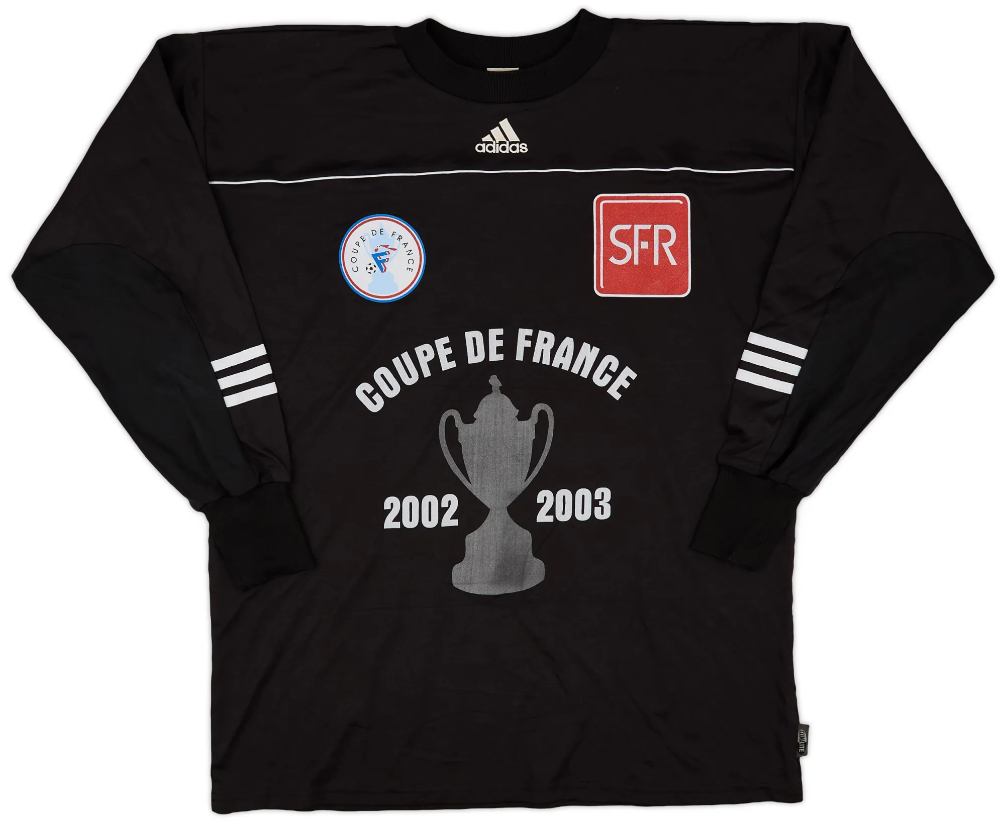 adidas France Mens LS Goalkeeper Home Shirt 2002