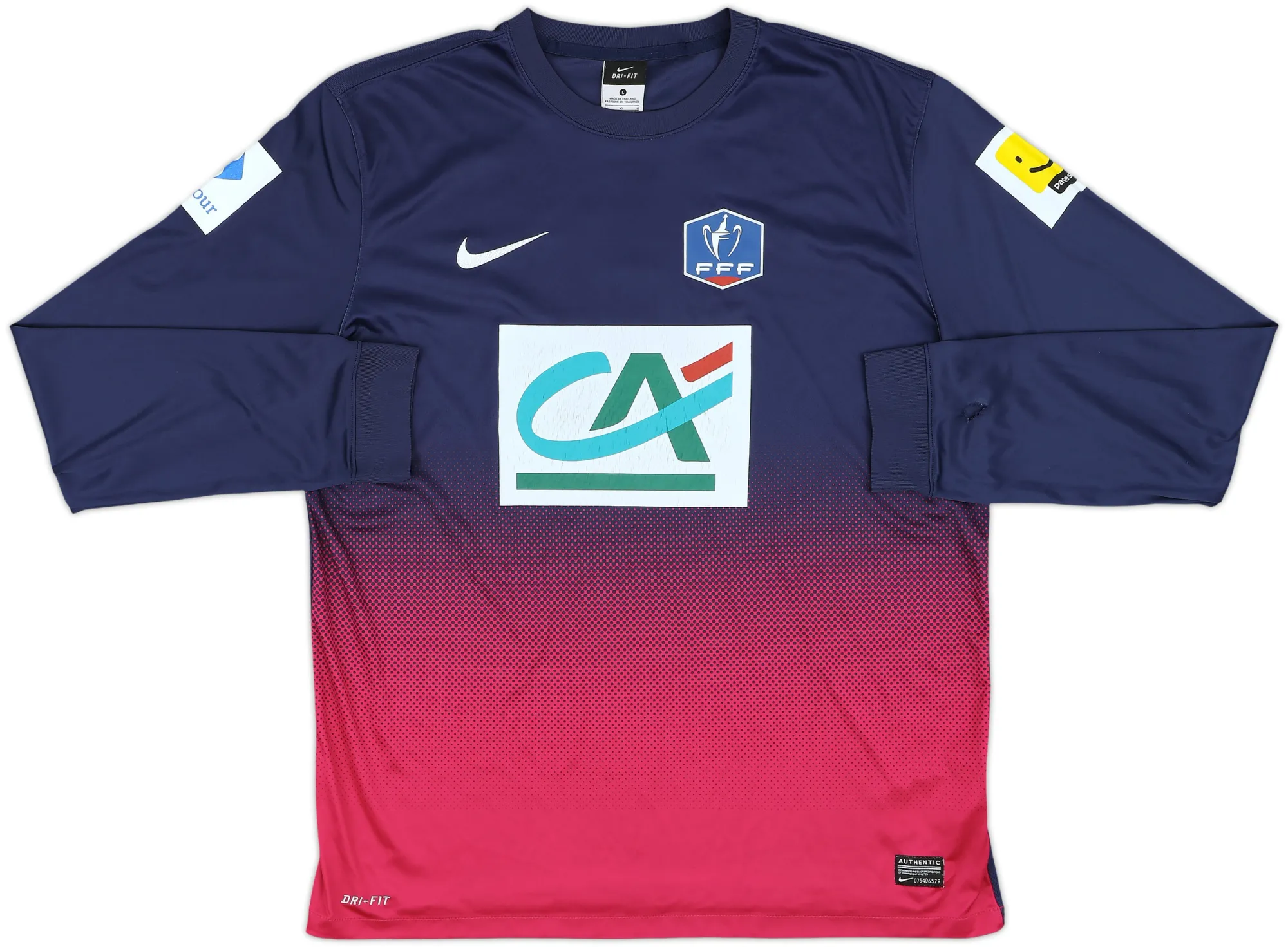 Nike France Mens LS Goalkeeper Home Shirt 2013