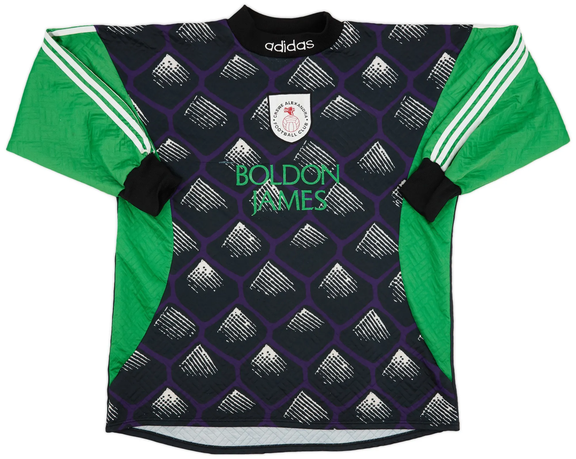 adidas Crewe Alexandra Mens LS Goalkeeper Home Shirt 1997/98