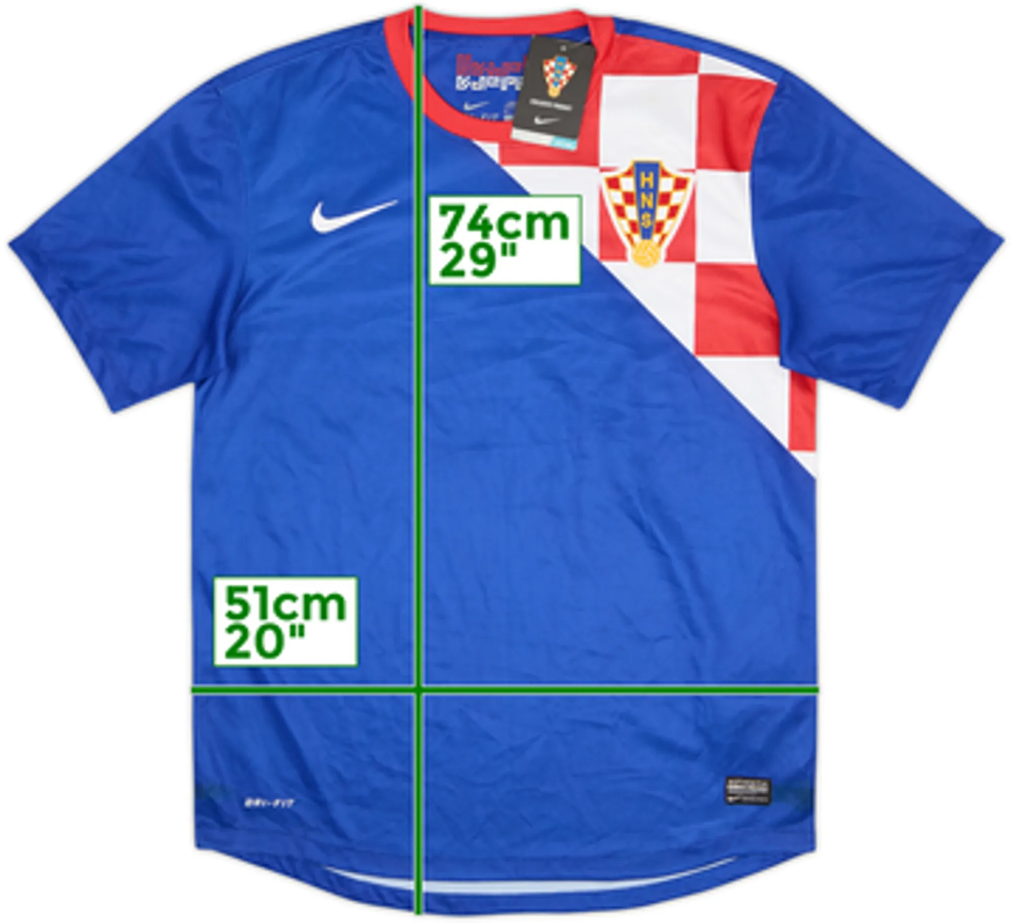 Nike Croatia Mens SS Away Shirt 2012