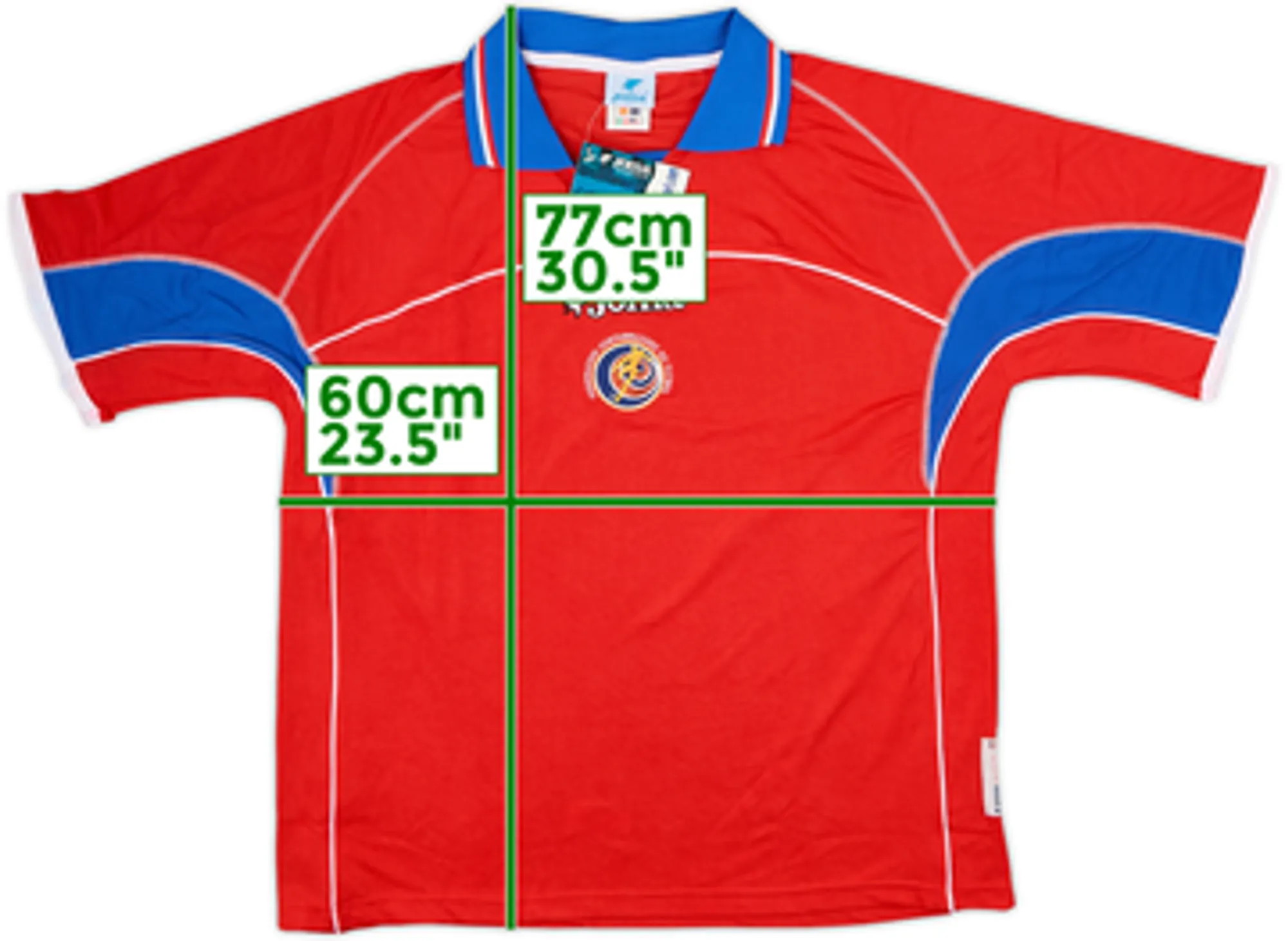 Joma Costa Rica Mens SS Home Shirt 2002