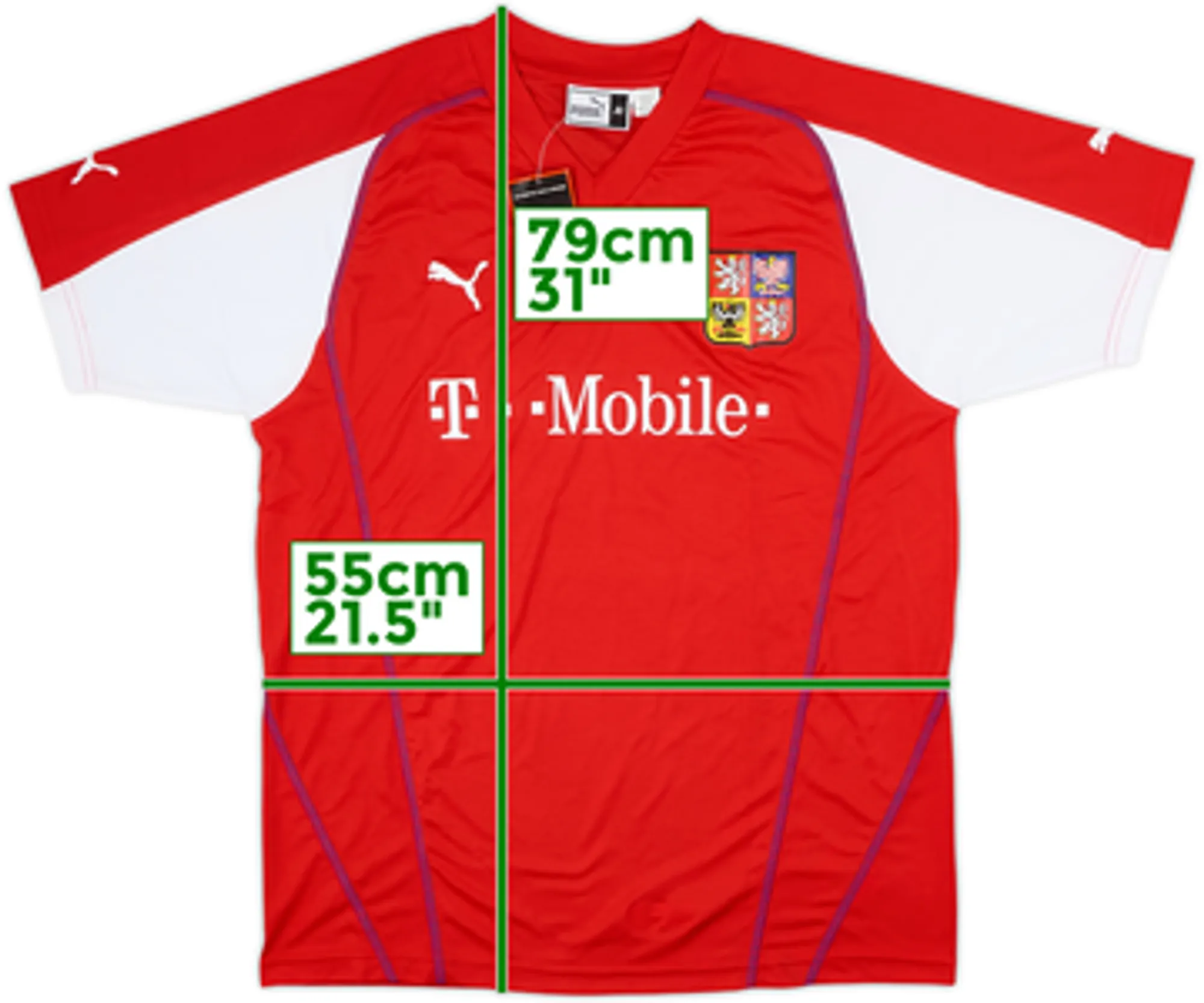 Puma Czech Republic Mens SS Home Shirt 2004